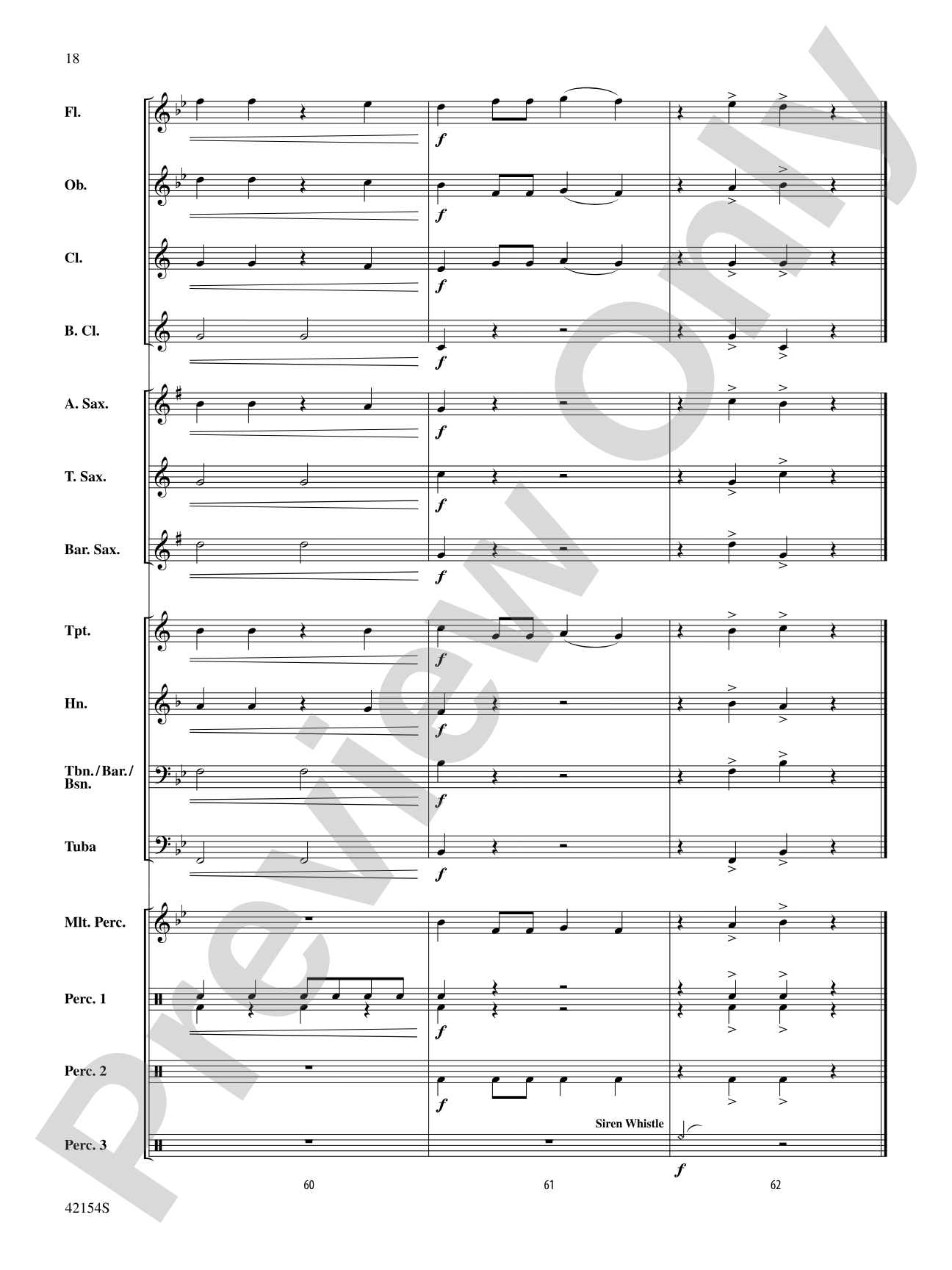 Nuttin' for Christmas: Concert Band Conductor Score & Parts