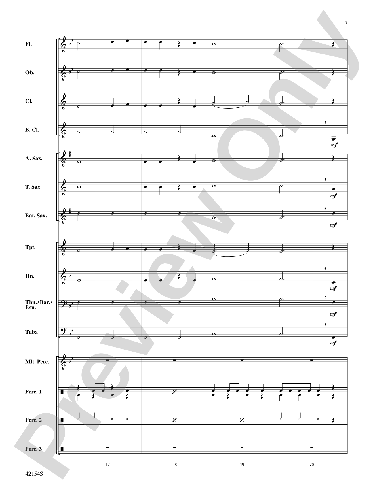 Nuttin' for Christmas: Concert Band Conductor Score & Parts