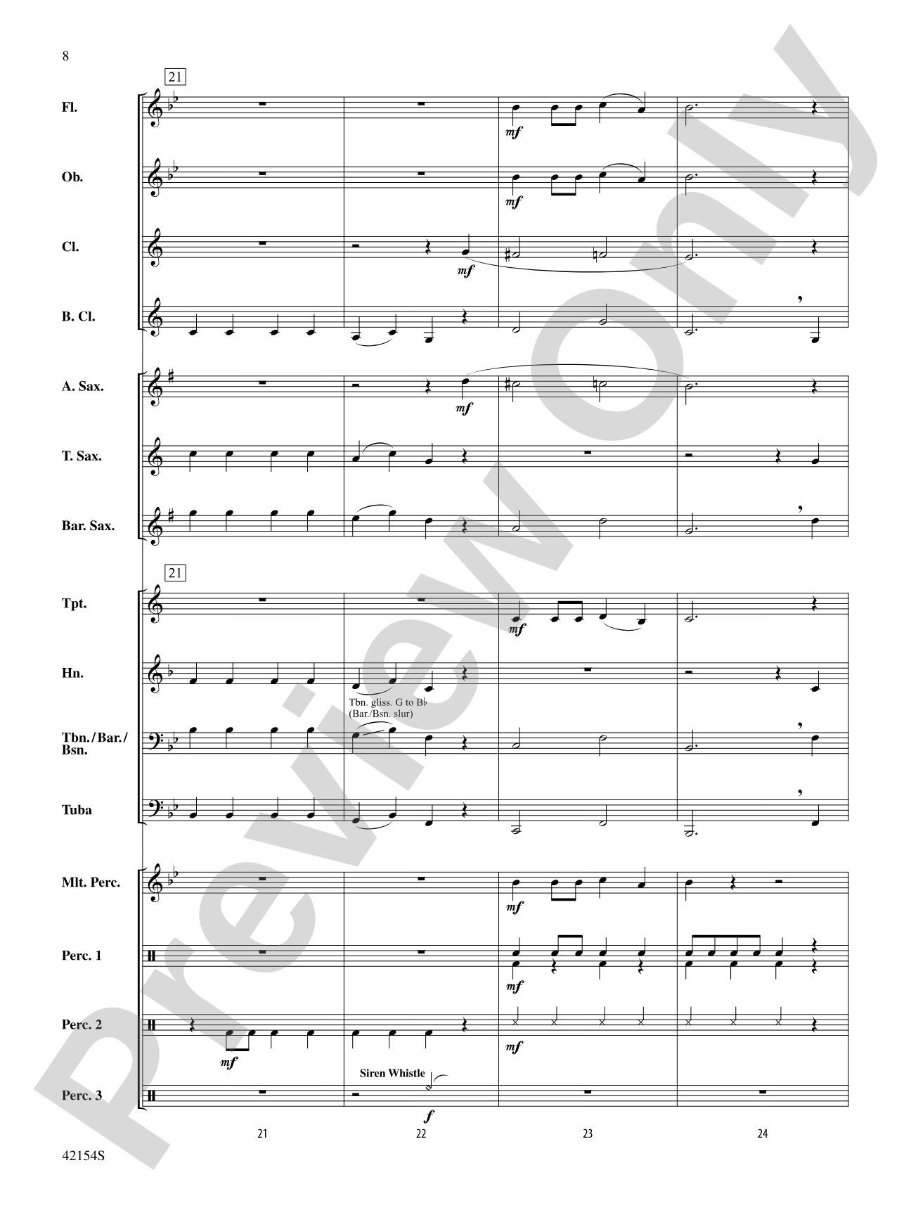 Nuttin' for Christmas: Concert Band Conductor Score & Parts