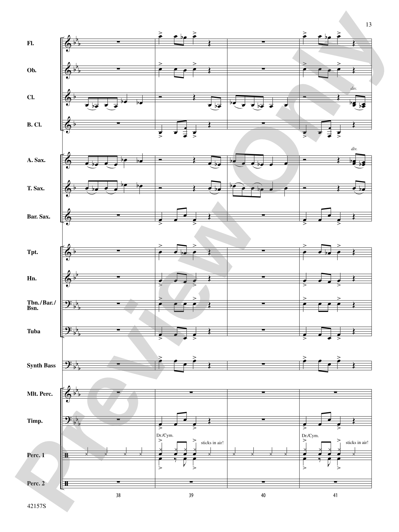 Funkytown: Concert Band Conductor Score & Parts