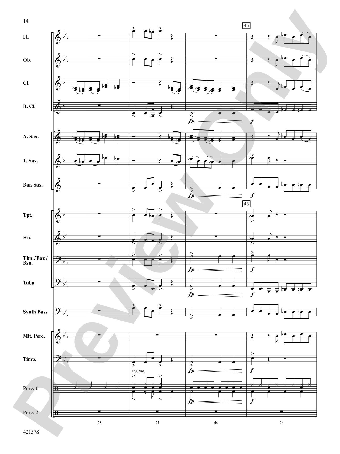 Funkytown: Concert Band Conductor Score & Parts