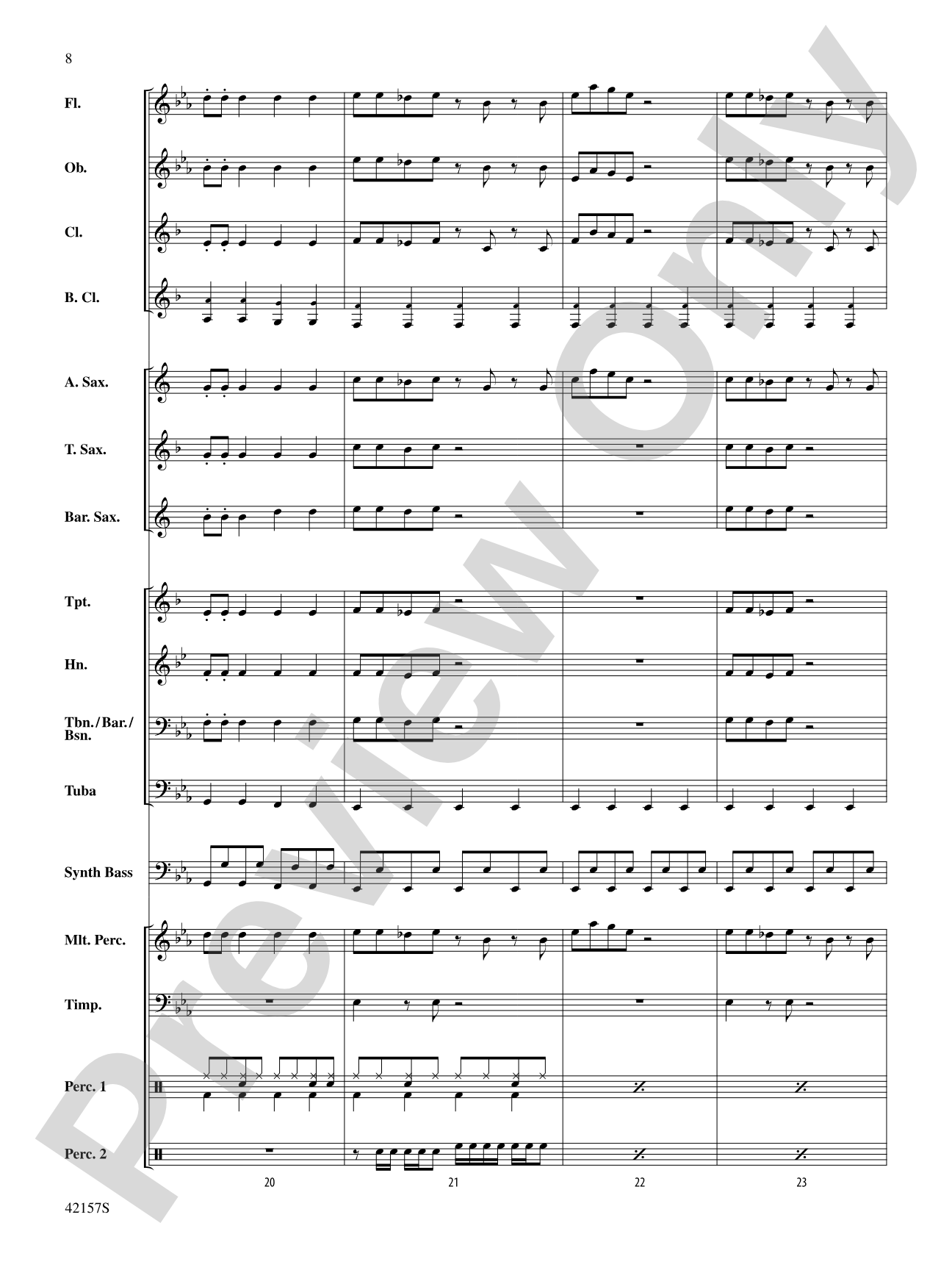 Funkytown: Concert Band Conductor Score & Parts