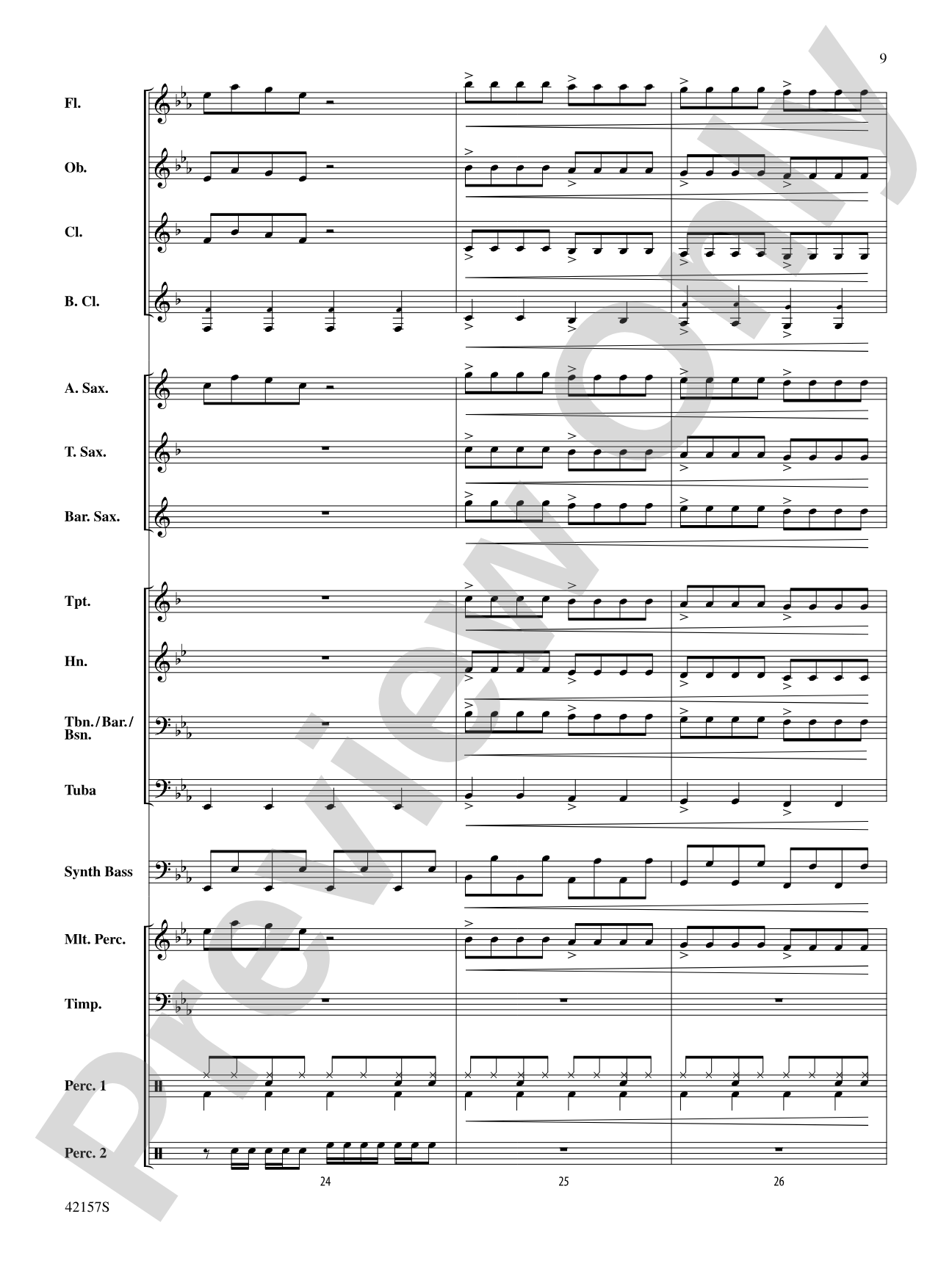 Funkytown: Concert Band Conductor Score & Parts