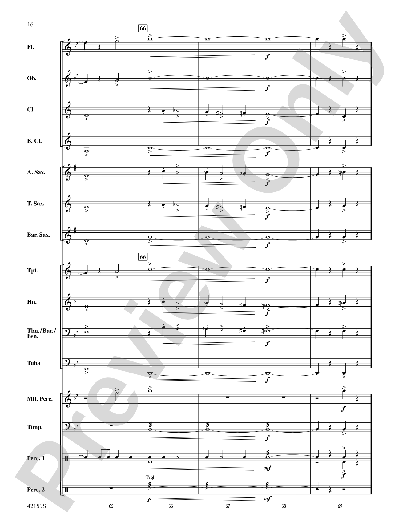 Two, by George: Concert Band Conductor Score & Parts