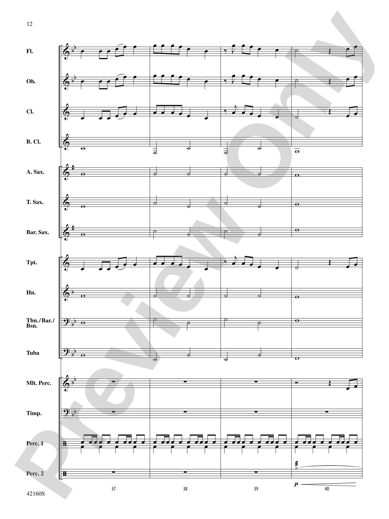 Some Nights: Concert Band Conductor Score & Parts