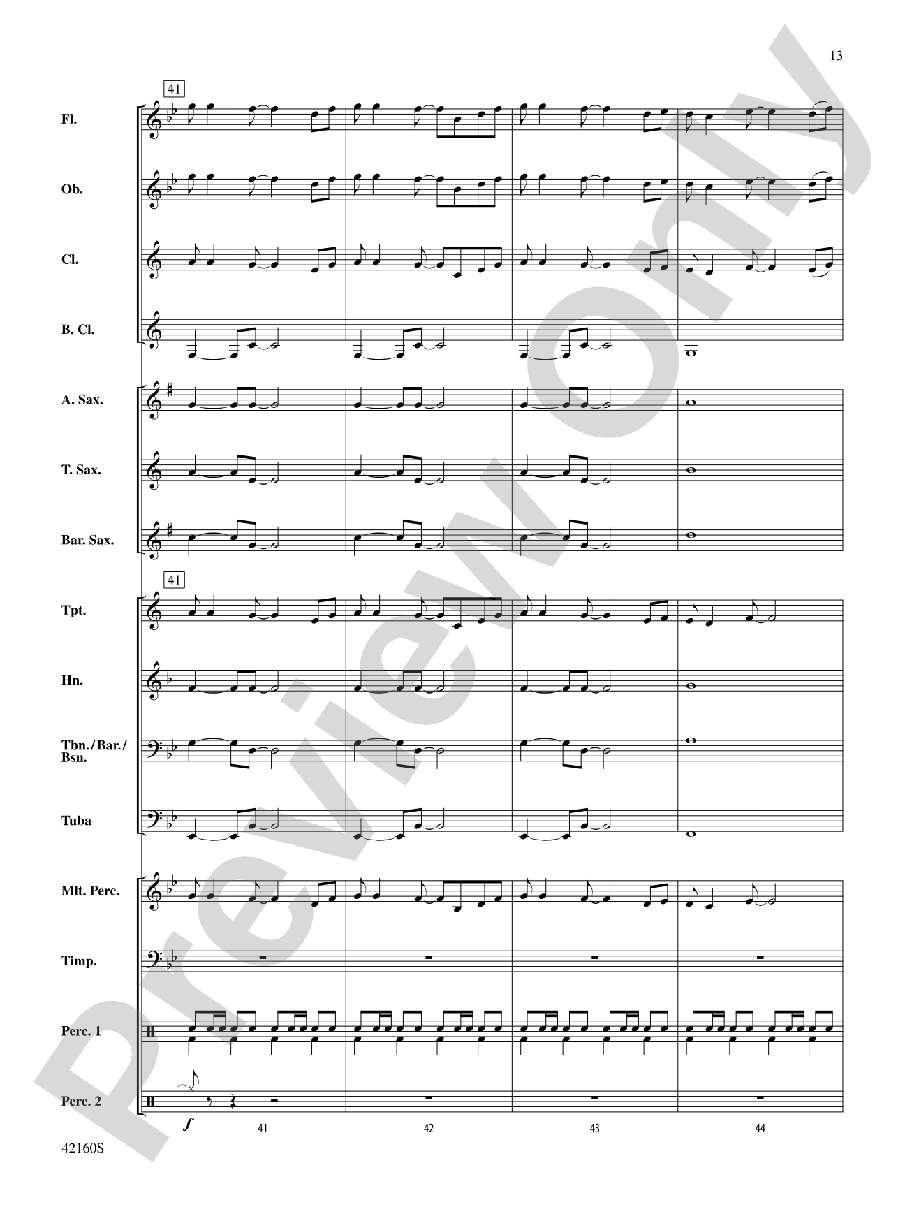 Some Nights: Concert Band Conductor Score & Parts