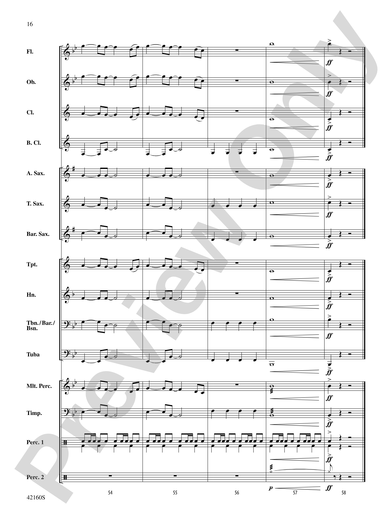 Some Nights: Concert Band Conductor Score & Parts