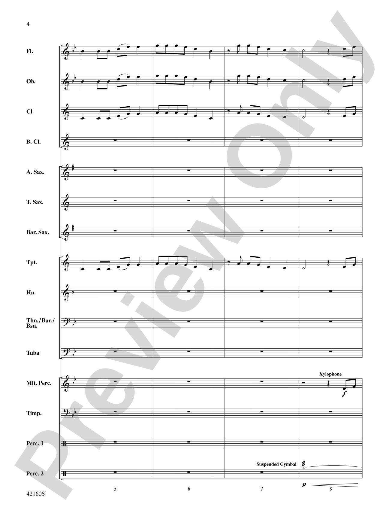 Some Nights: Concert Band Conductor Score & Parts