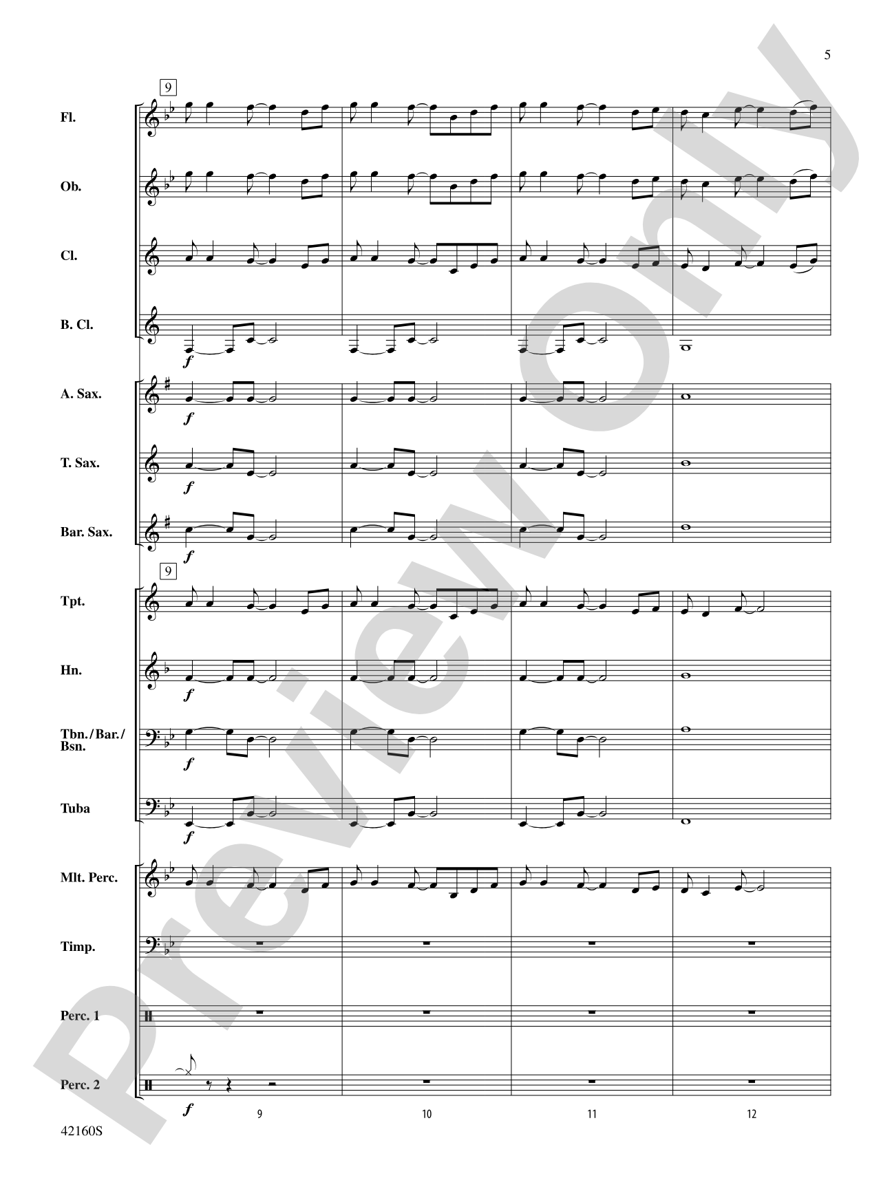 Some Nights: Concert Band Conductor Score & Parts