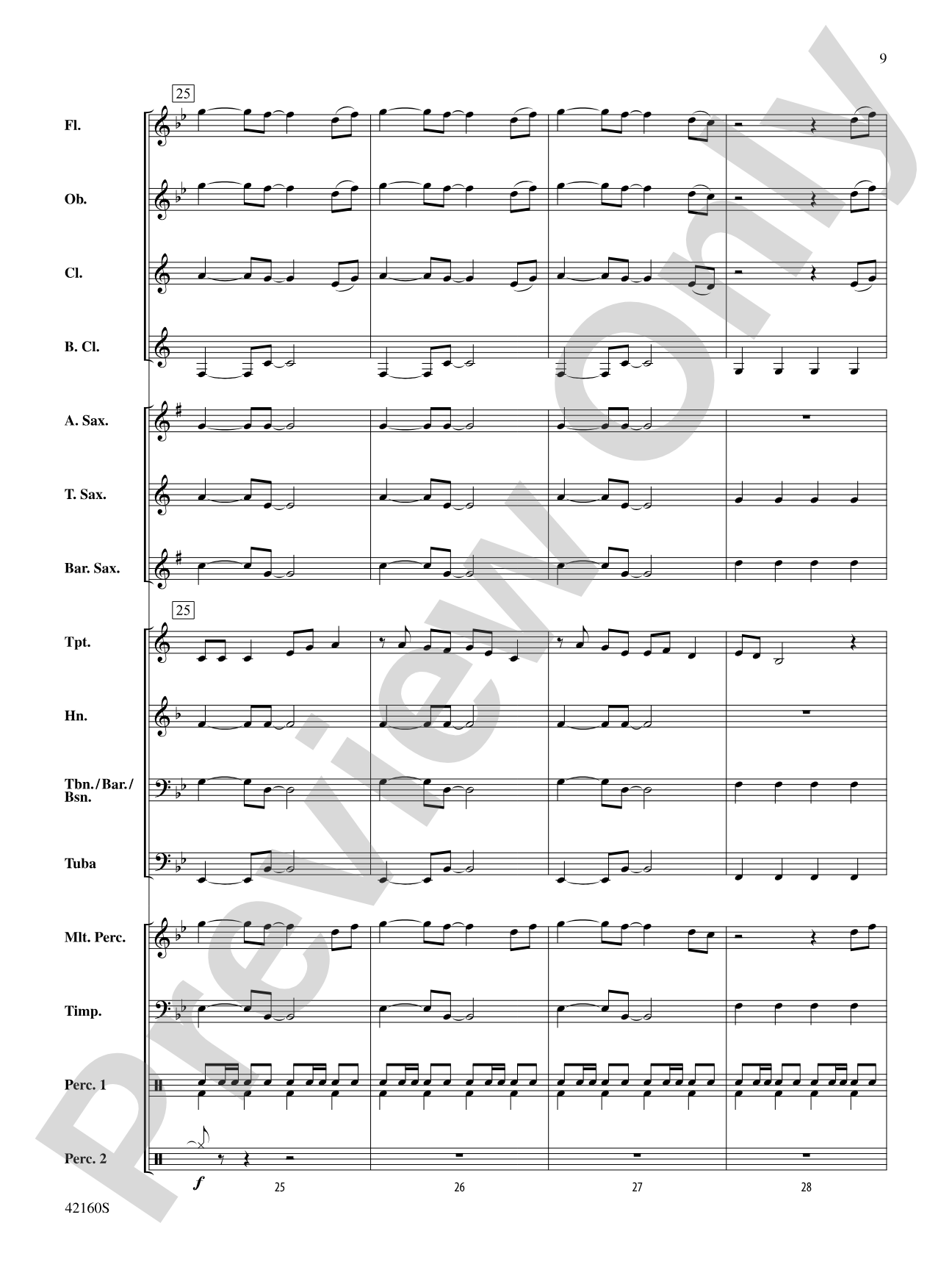 Some Nights: Concert Band Conductor Score & Parts