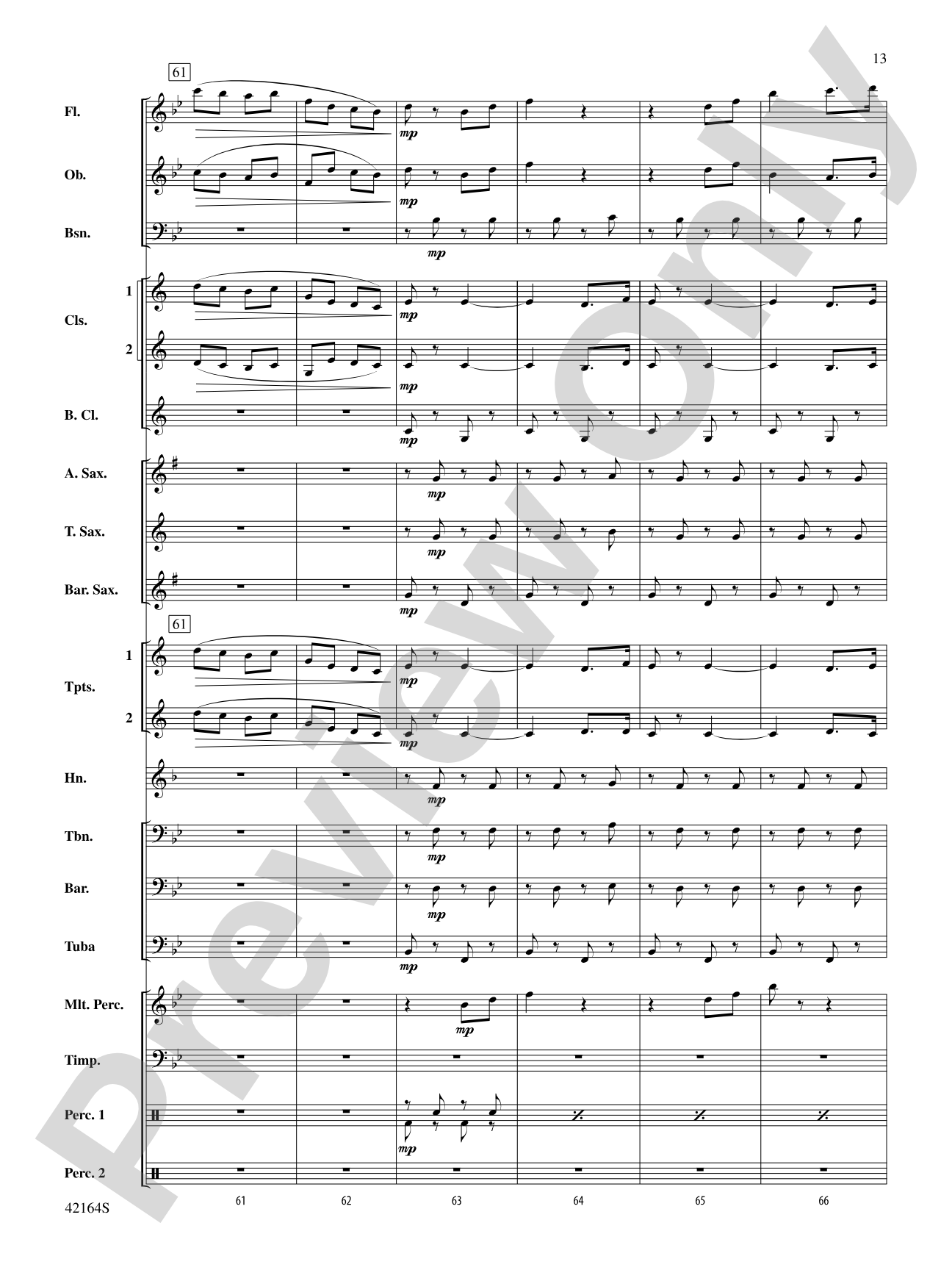 March On, America!: Concert Band Conductor Score & Parts