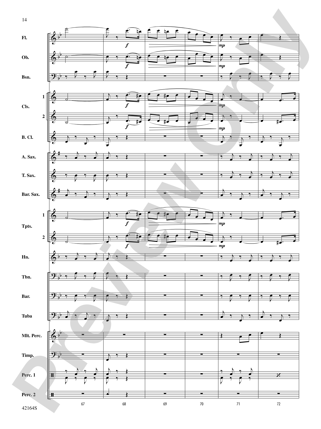 March On, America!: Concert Band Conductor Score & Parts
