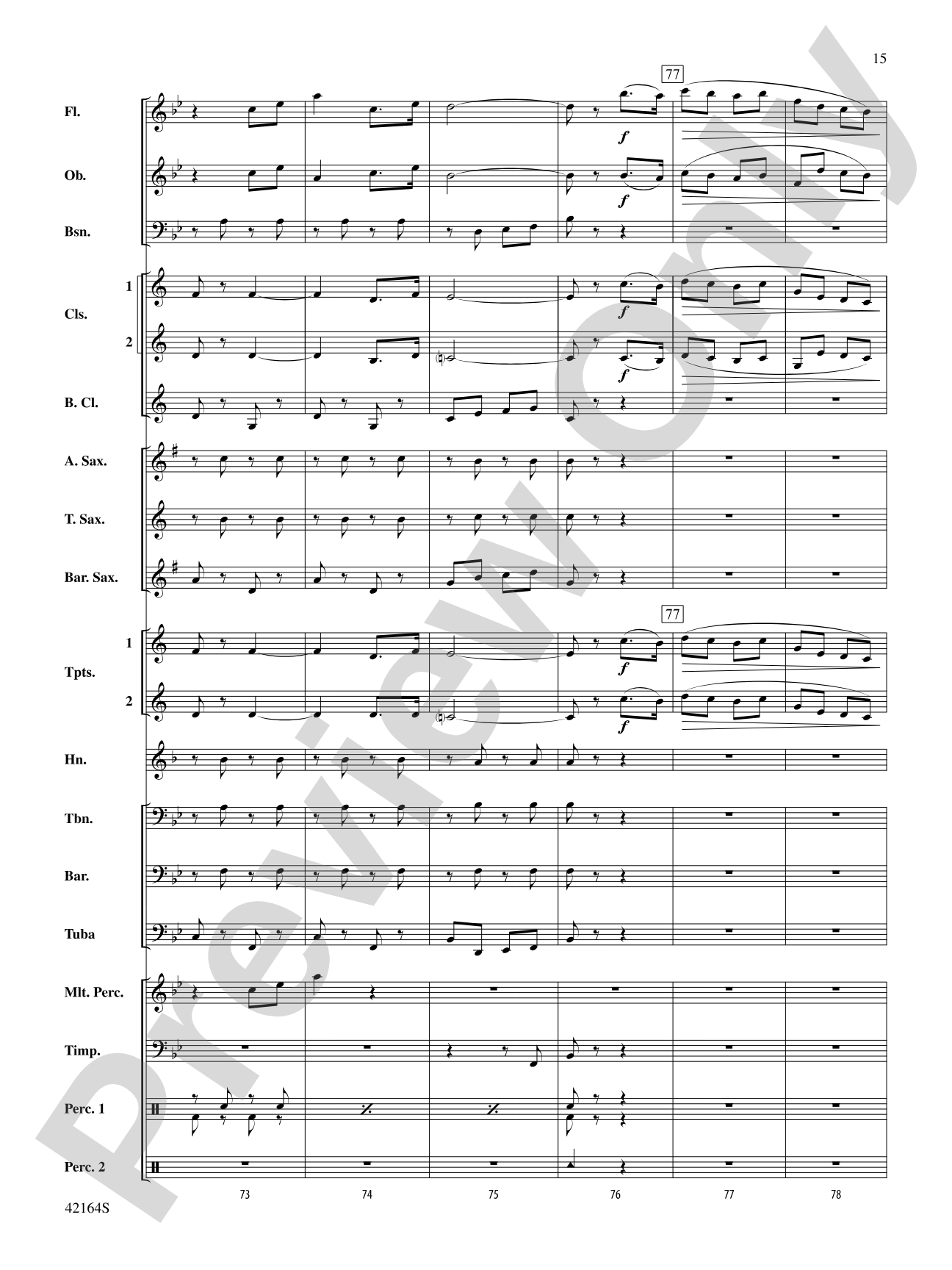 March On, America!: Concert Band Conductor Score & Parts
