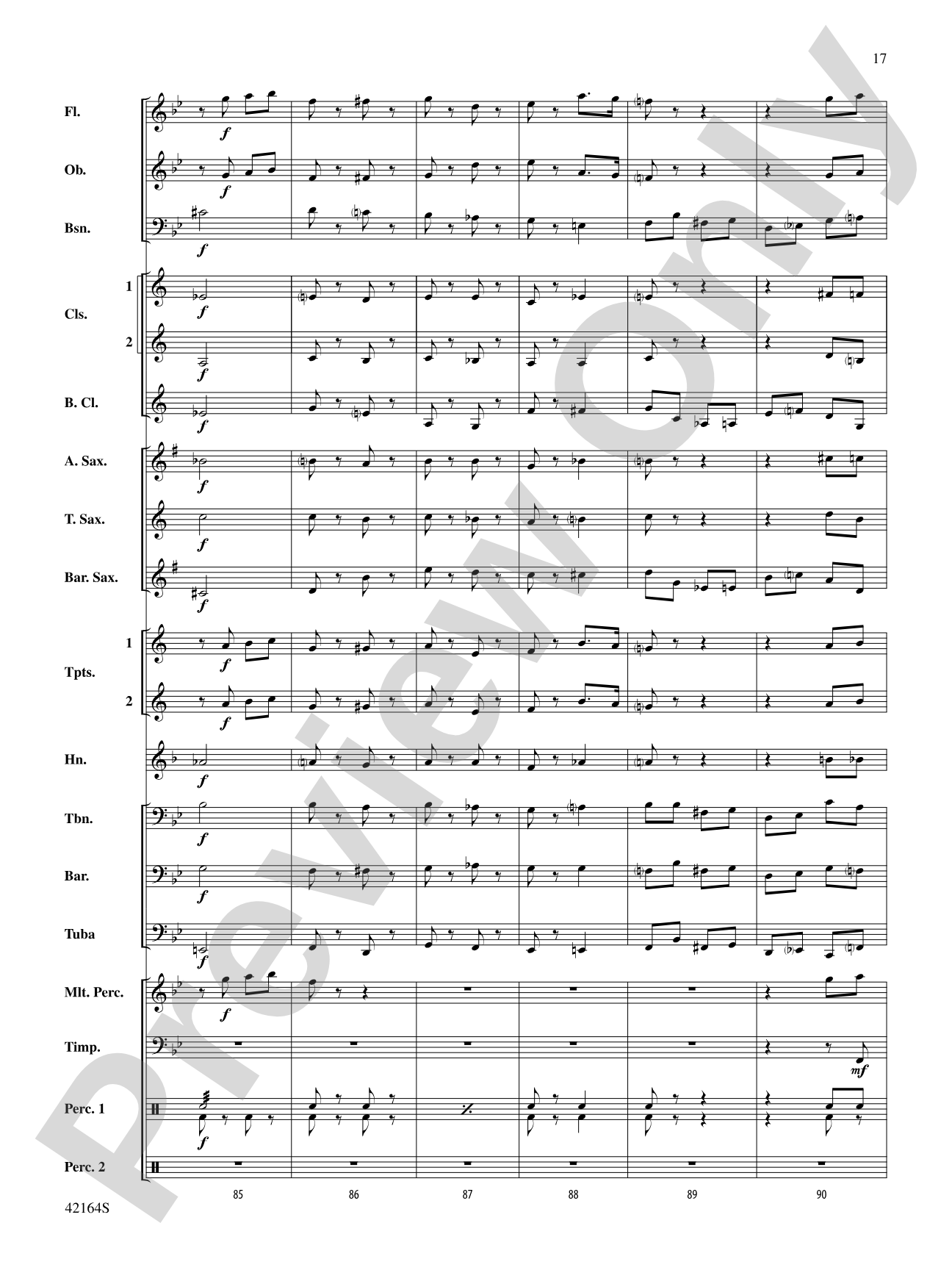 March On, America!: Concert Band Conductor Score & Parts