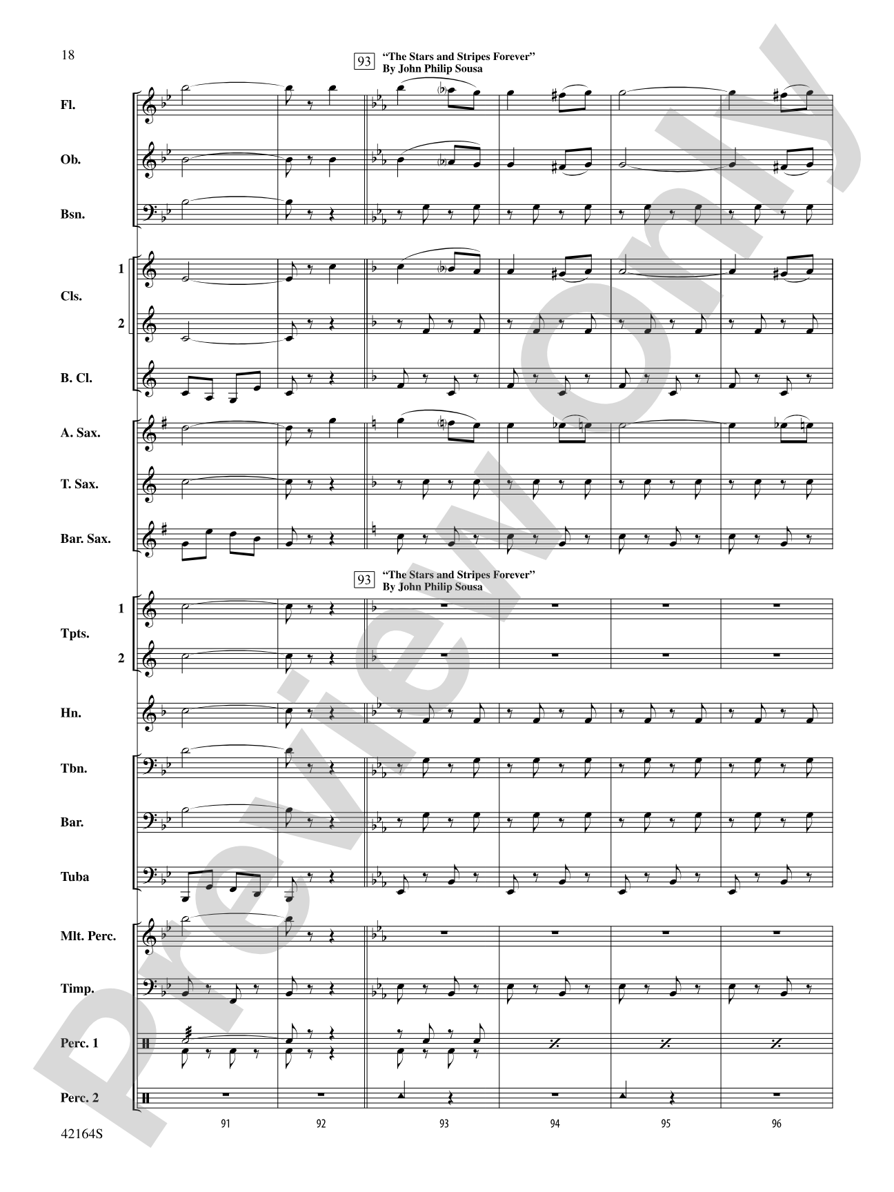 March On, America!: Concert Band Conductor Score & Parts