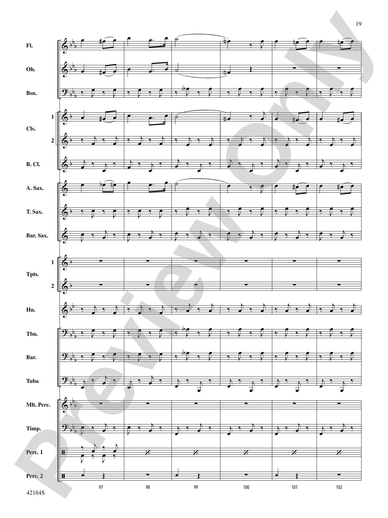 March On, America!: Concert Band Conductor Score & Parts
