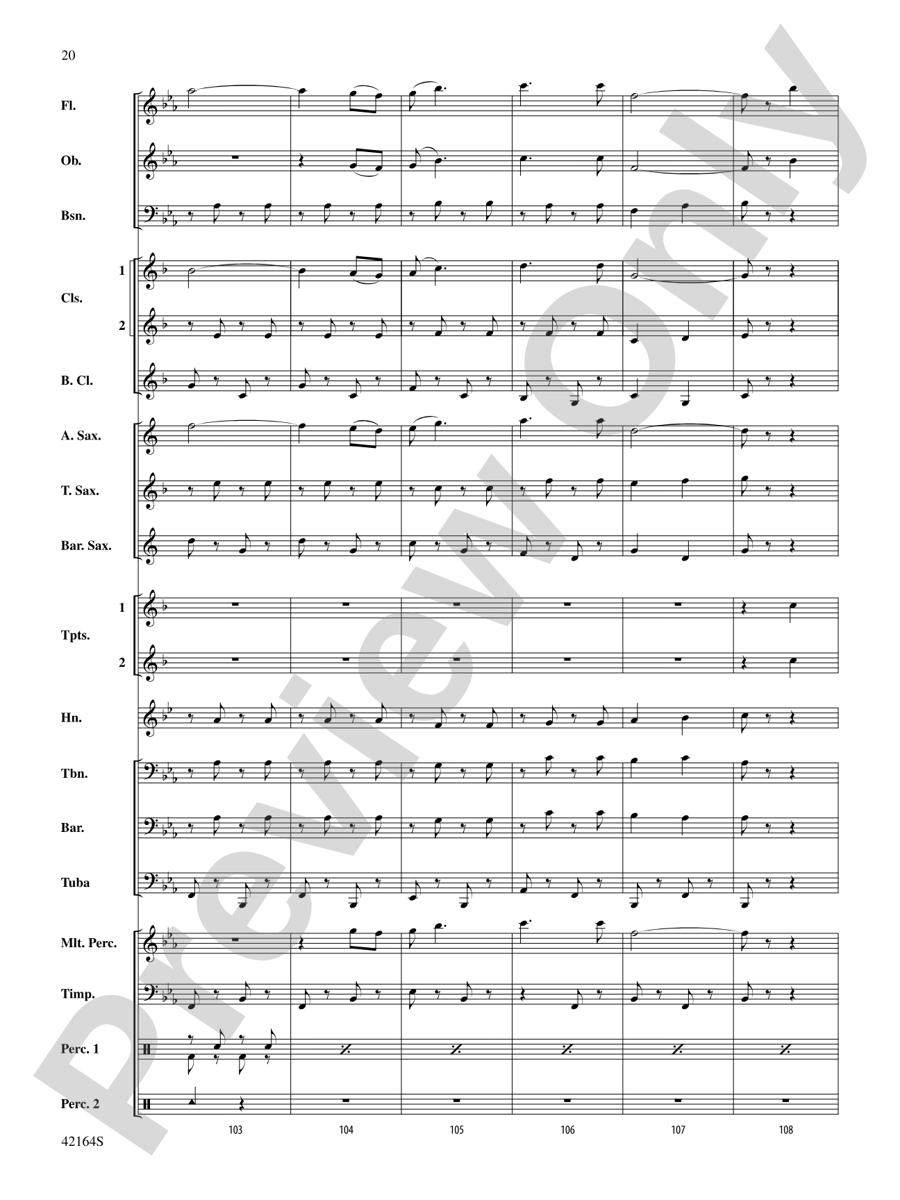 March On, America!: Concert Band Conductor Score & Parts