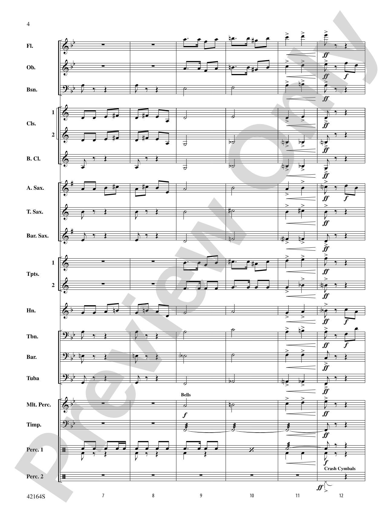 March On, America!: Concert Band Conductor Score & Parts