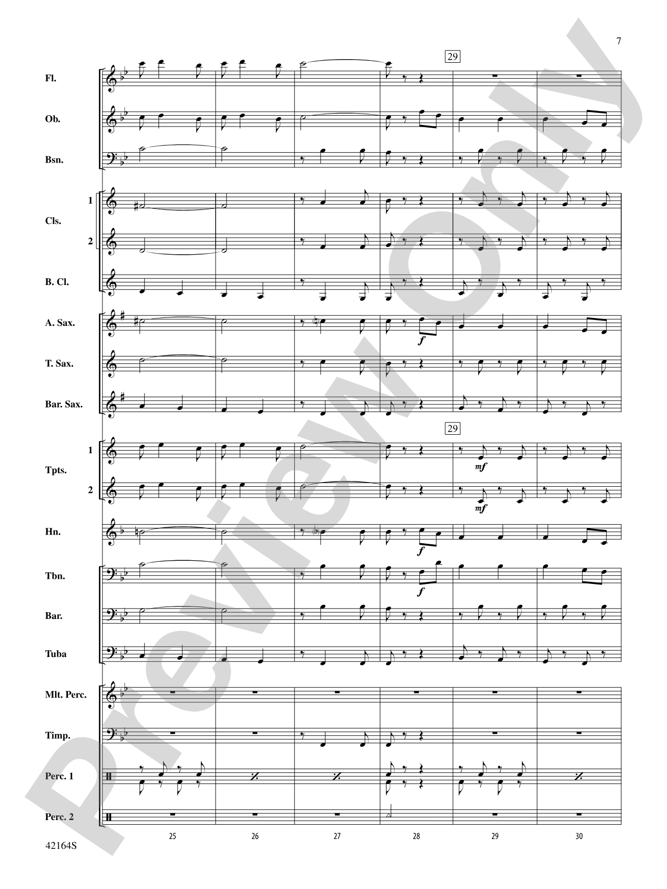 March On, America!: Concert Band Conductor Score & Parts