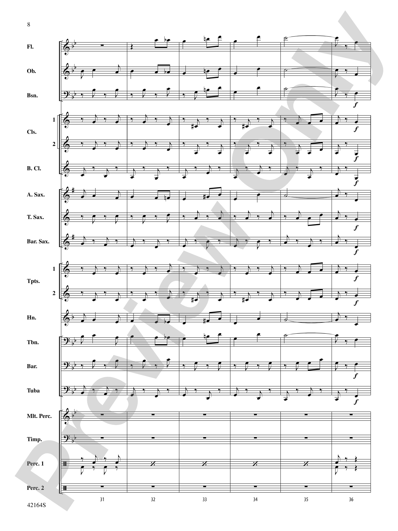 March On, America!: Concert Band Conductor Score & Parts