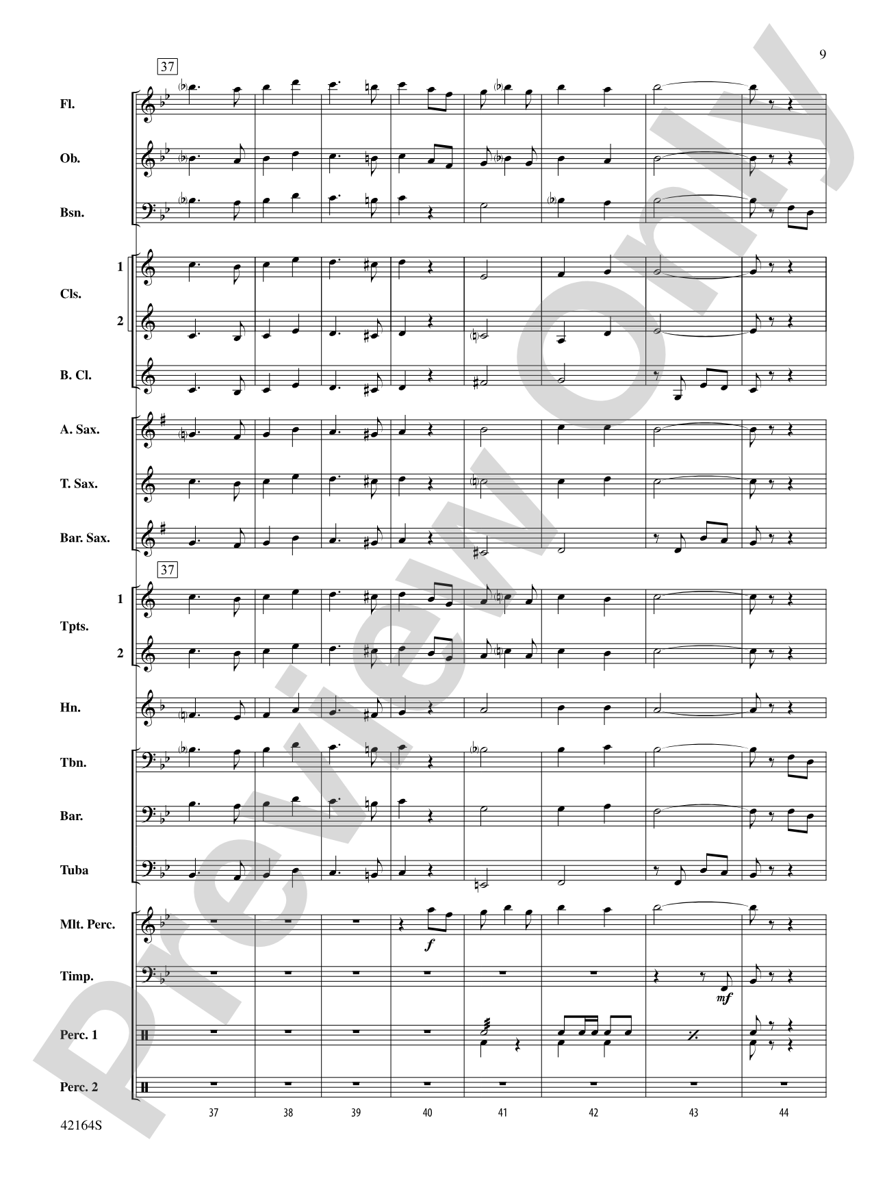 March On, America!: Concert Band Conductor Score & Parts