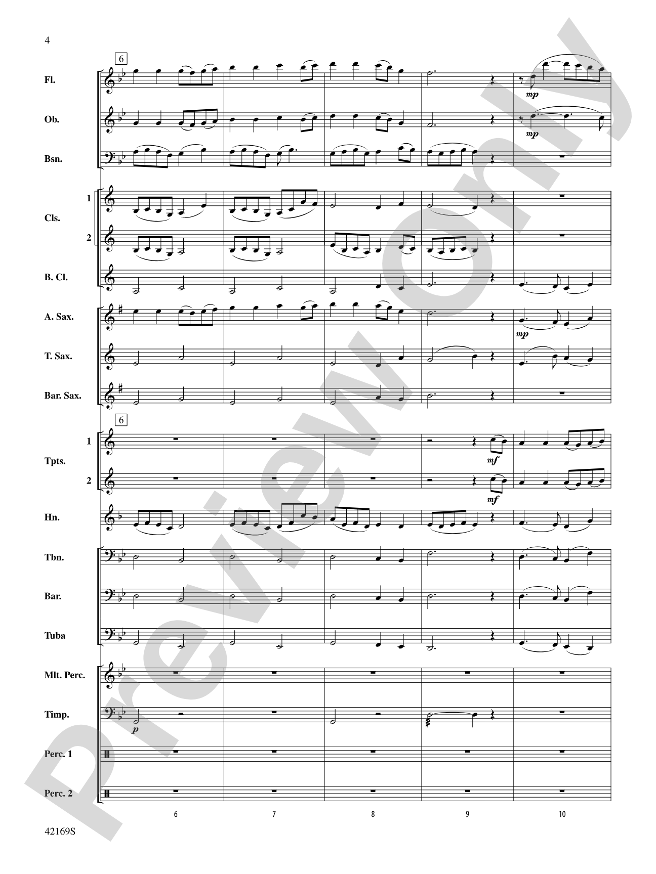 Two Variants on "Dives and Lazarus": Concert Band Conductor Score & Parts