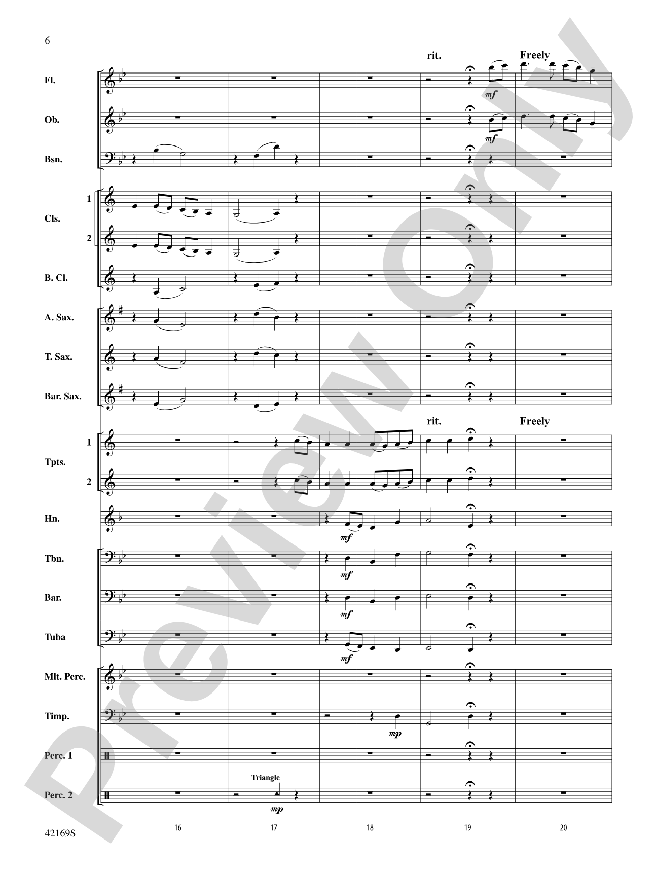 Two Variants on "Dives and Lazarus": Concert Band Conductor Score & Parts