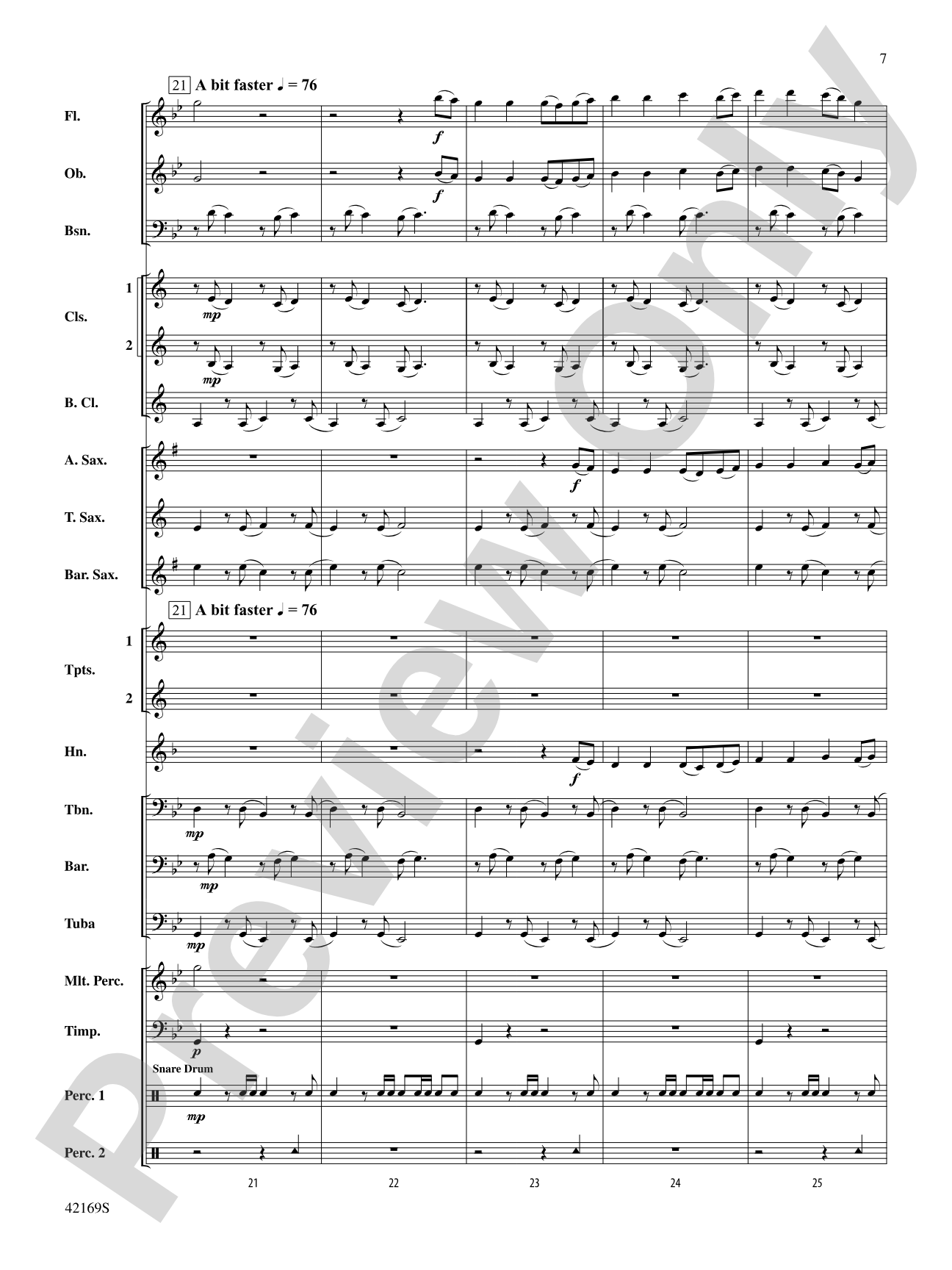 Two Variants on "Dives and Lazarus": Concert Band Conductor Score & Parts