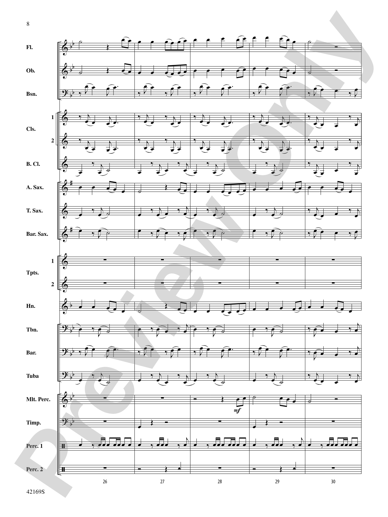 Two Variants on "Dives and Lazarus": Concert Band Conductor Score & Parts