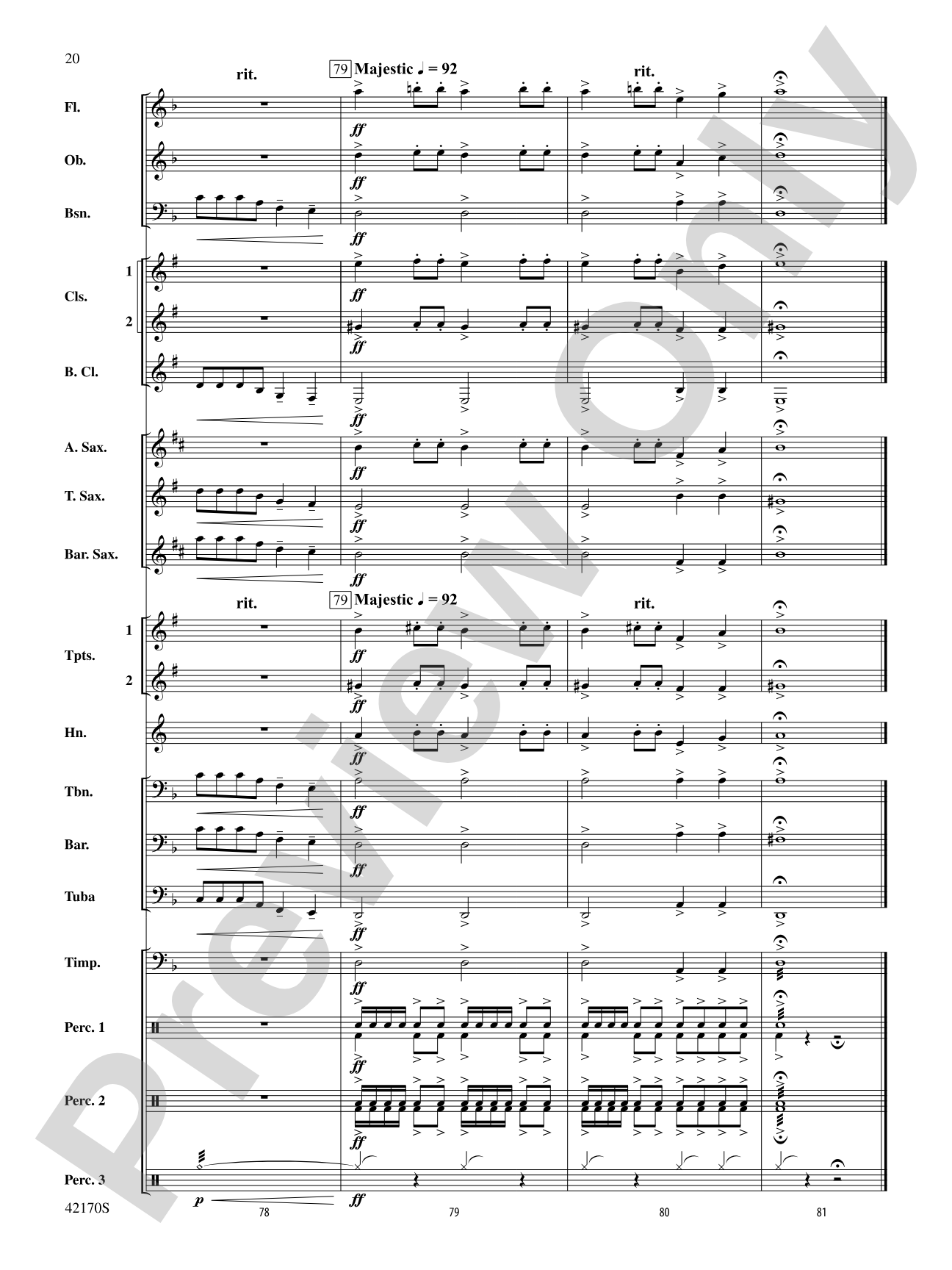 Bushido: Concert Band Conductor Score & Parts