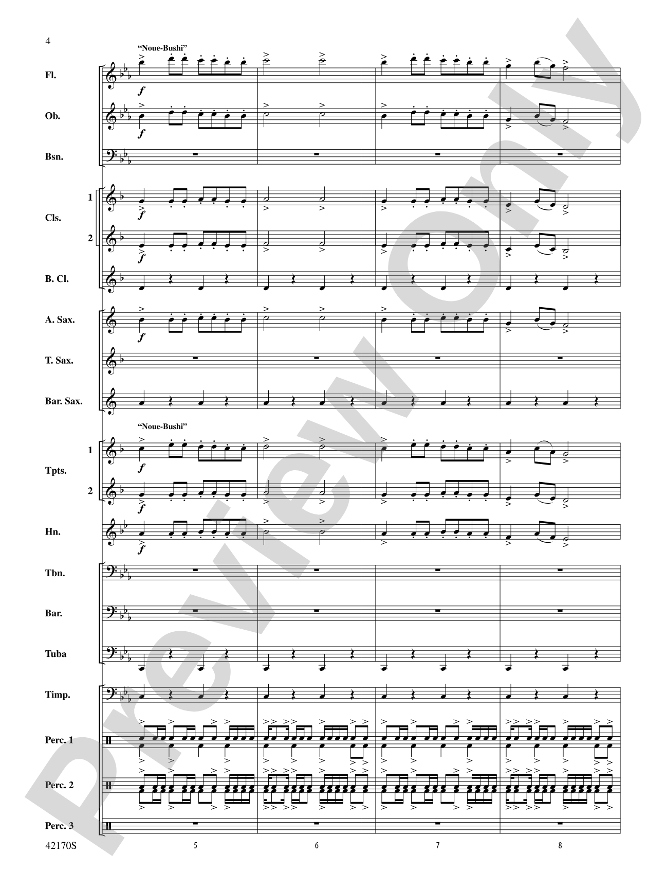 Bushido: Concert Band Conductor Score & Parts