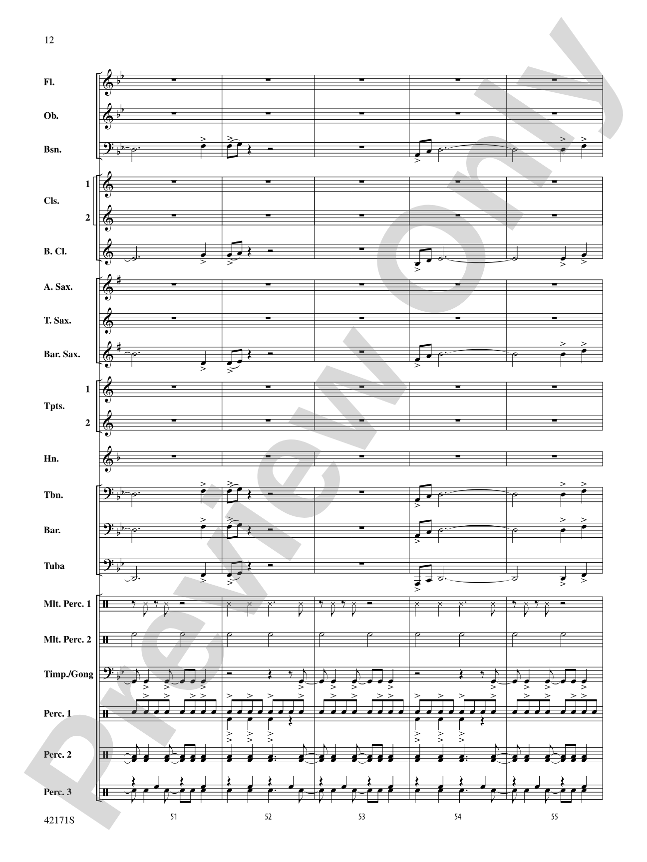 Prelude and Firestorm: Concert Band Conductor Score & Parts