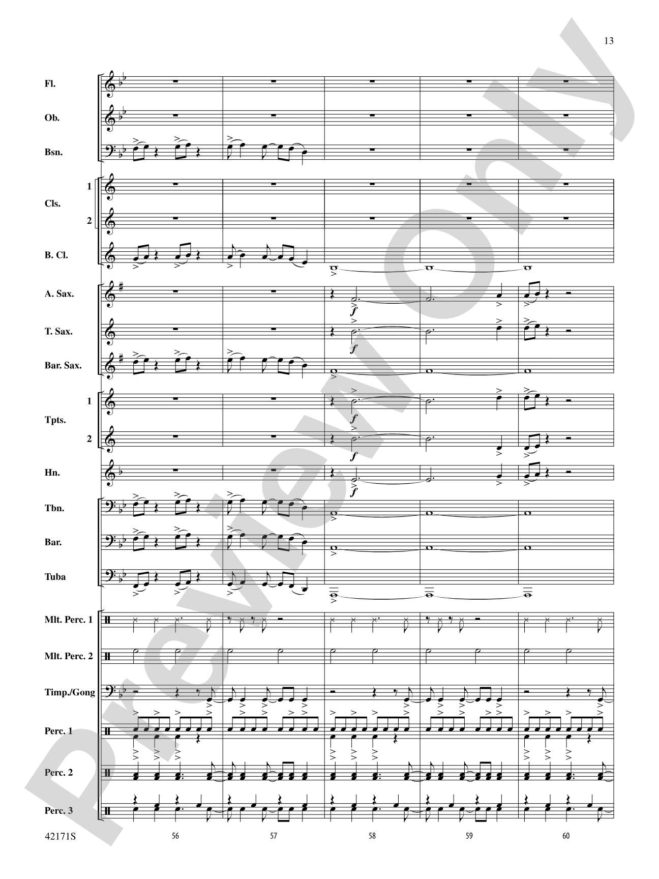 Prelude and Firestorm: Concert Band Conductor Score & Parts