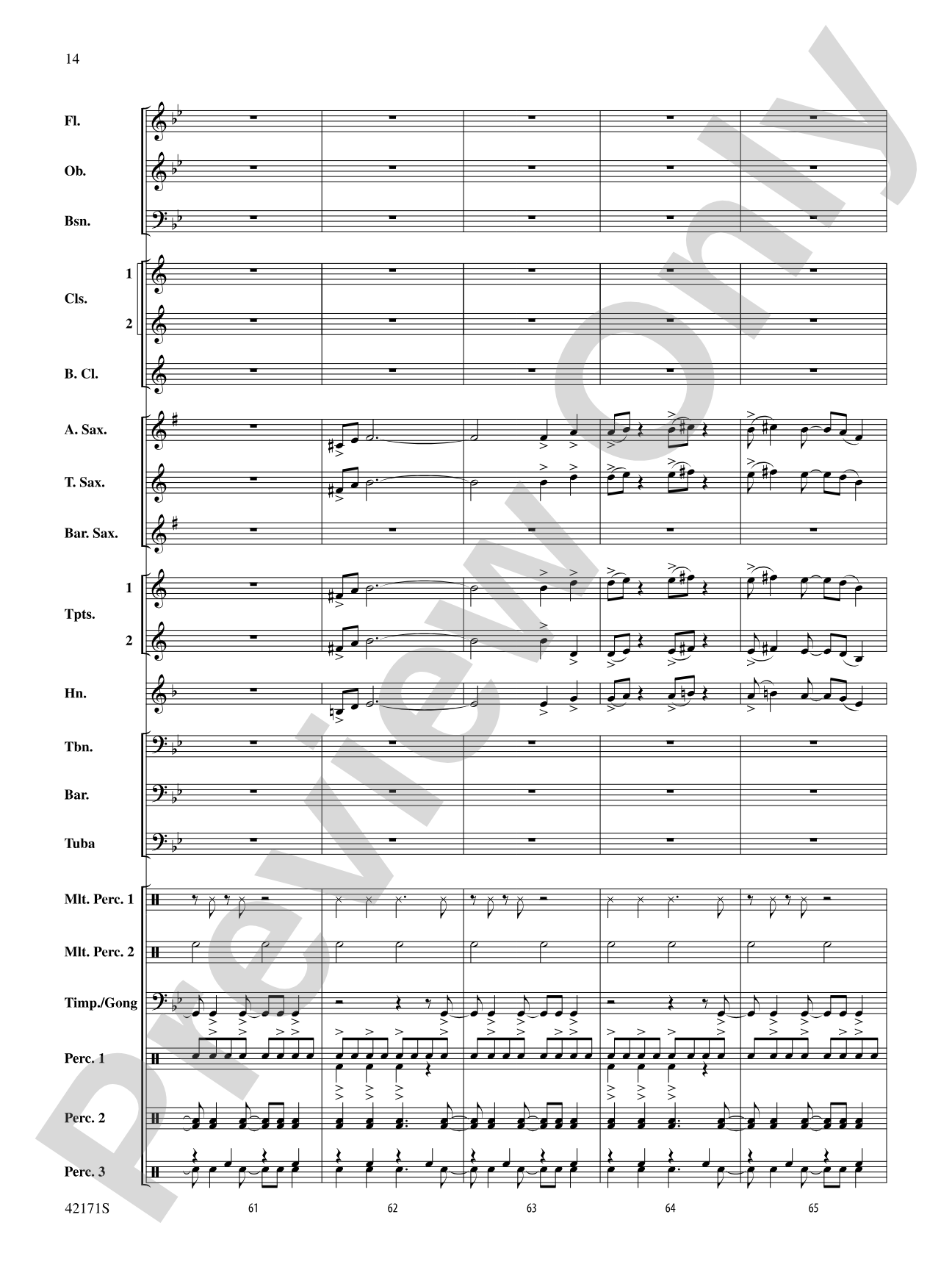 Prelude and Firestorm: Concert Band Conductor Score & Parts