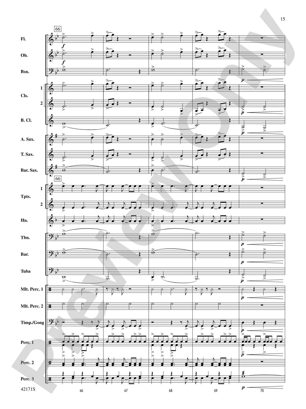 Prelude and Firestorm: Concert Band Conductor Score & Parts