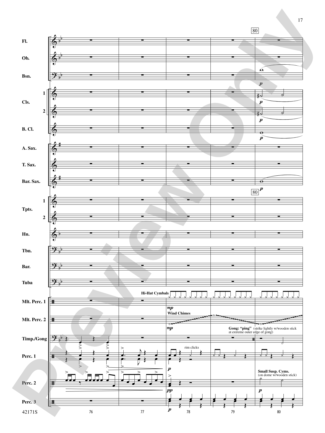Prelude and Firestorm: Concert Band Conductor Score & Parts