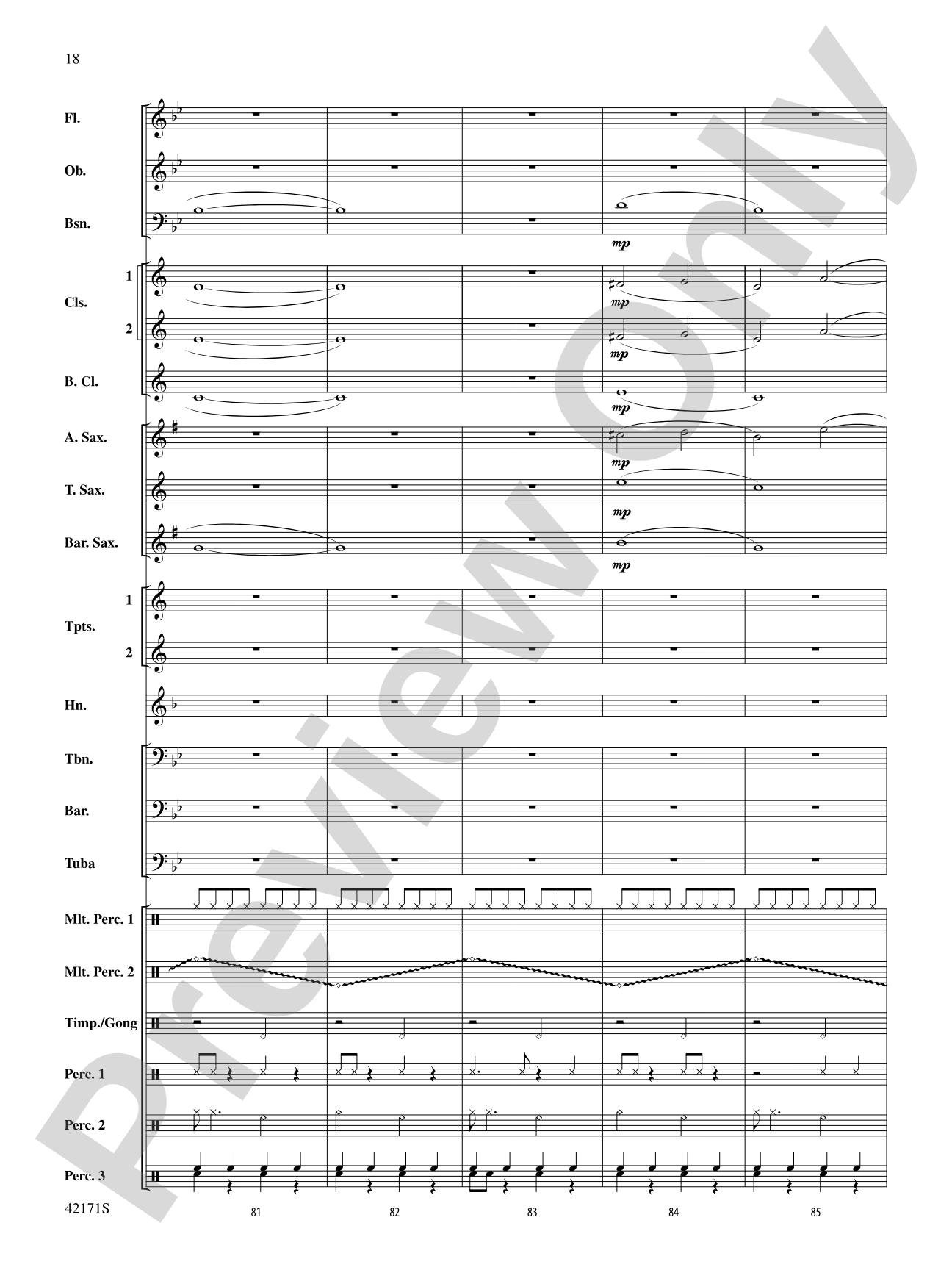 Prelude and Firestorm: Concert Band Conductor Score & Parts