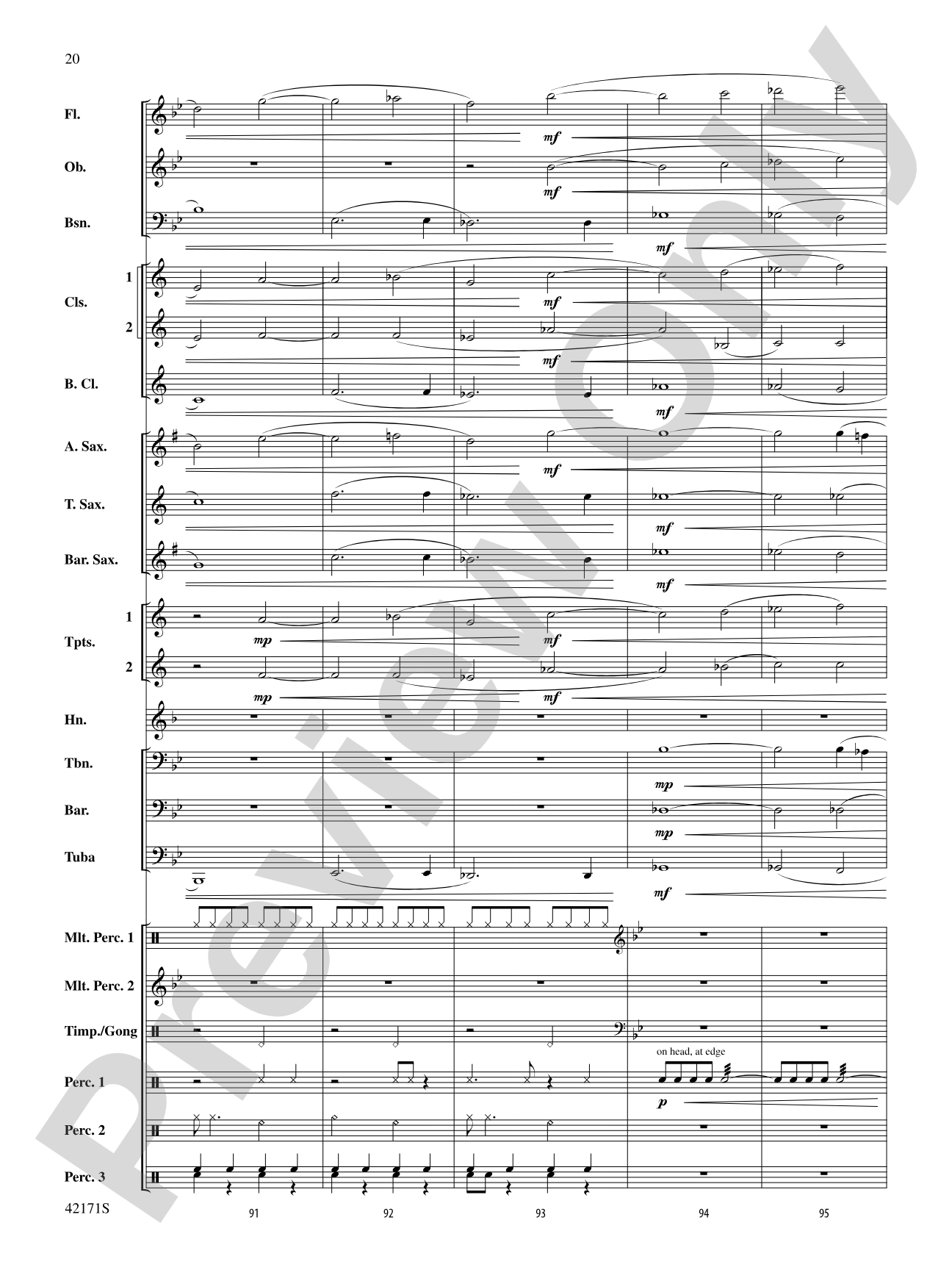 Prelude and Firestorm: Concert Band Conductor Score & Parts