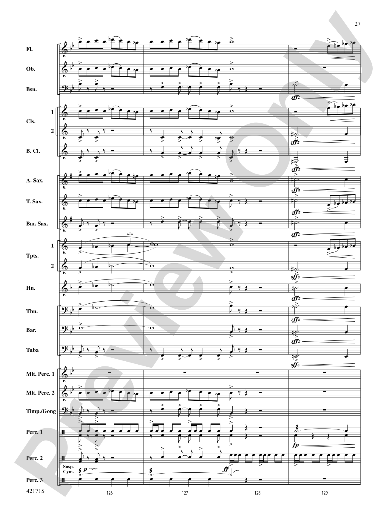 Prelude and Firestorm: Concert Band Conductor Score & Parts