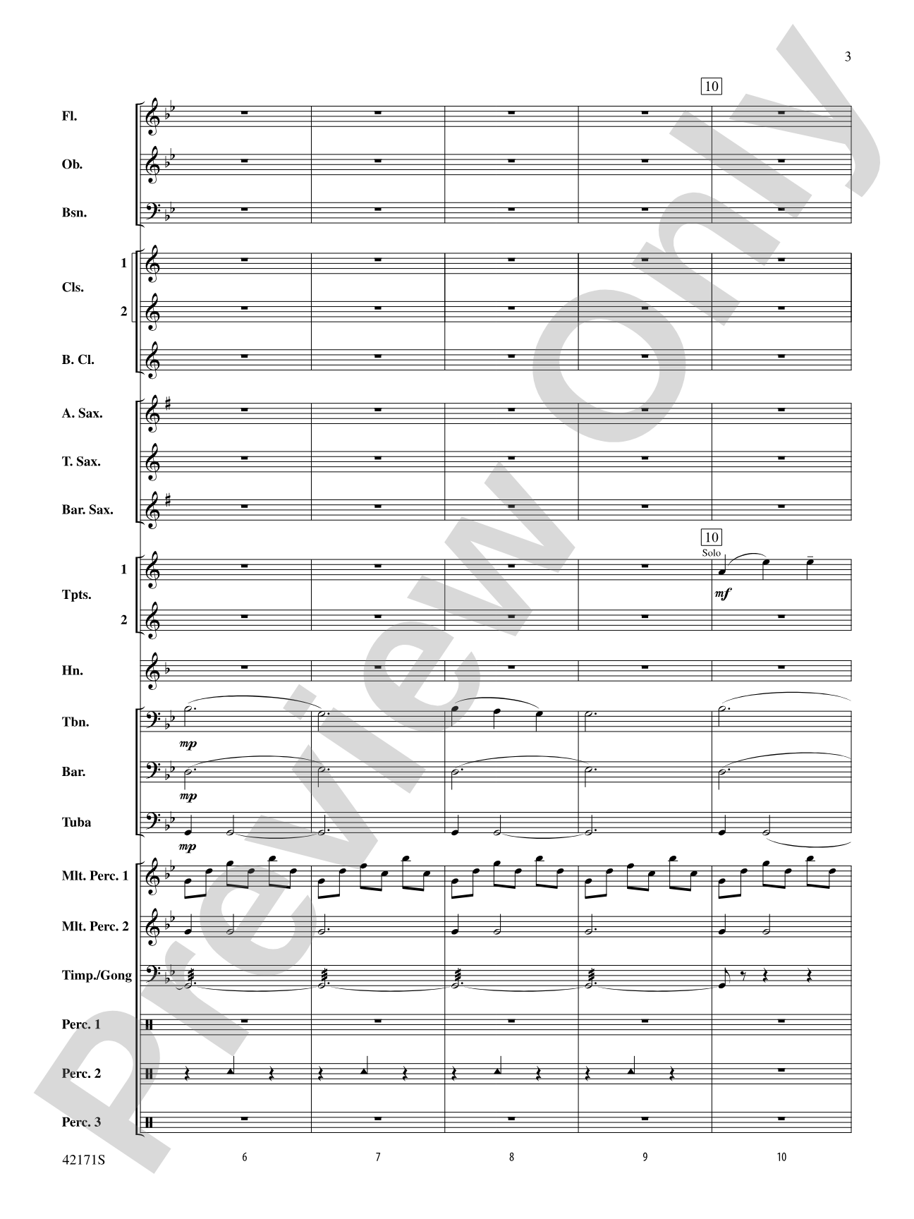 Prelude and Firestorm: Concert Band Conductor Score & Parts