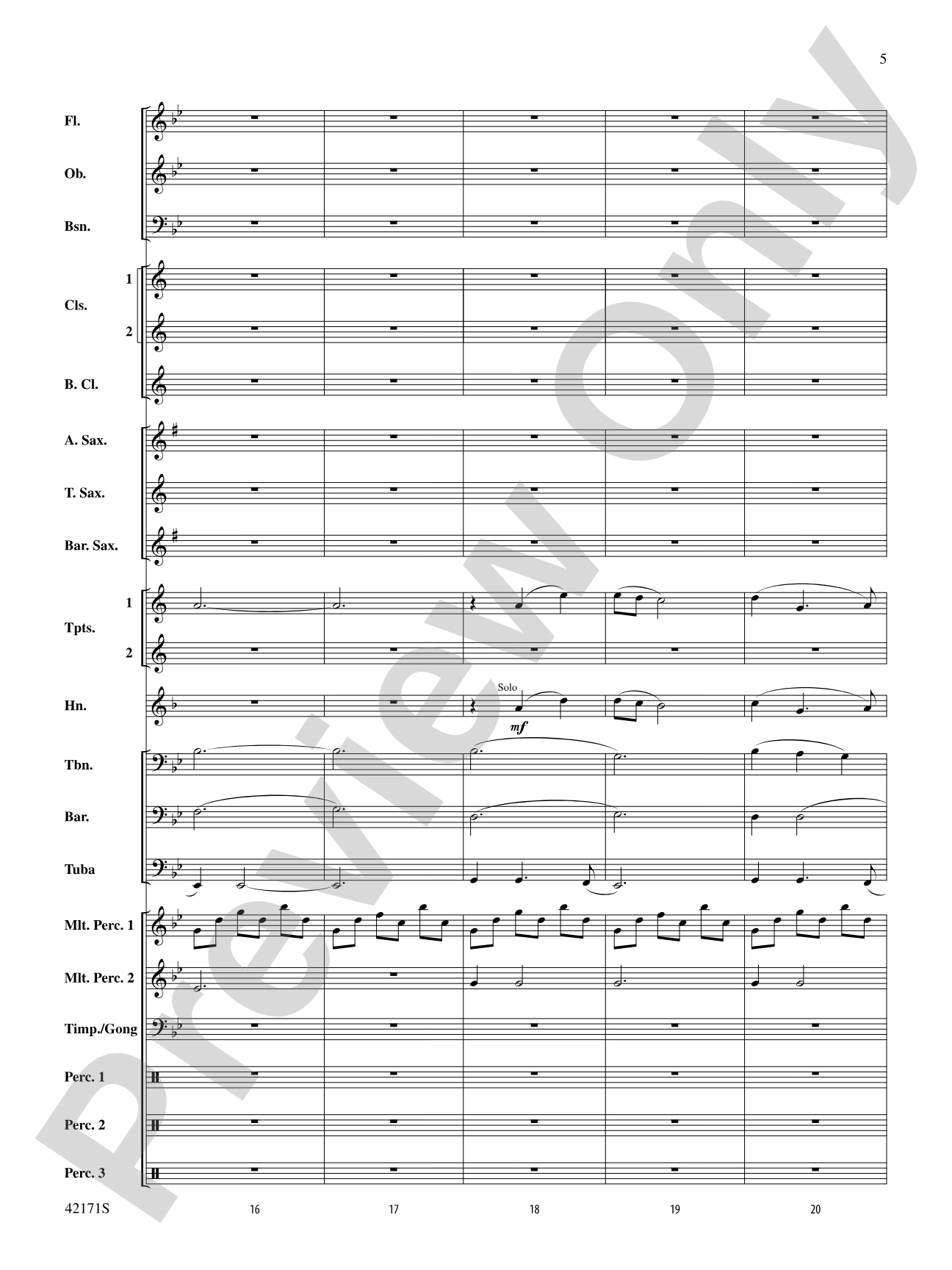 Prelude and Firestorm: Concert Band Conductor Score & Parts