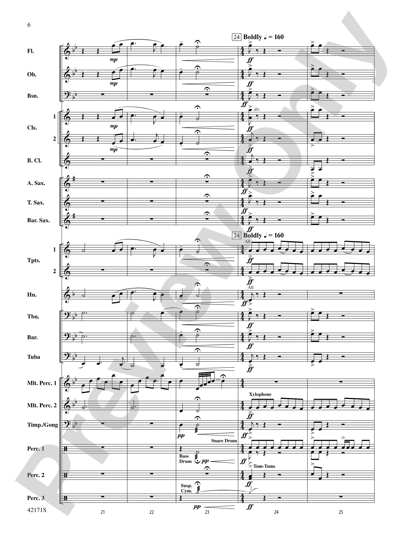 Prelude and Firestorm: Concert Band Conductor Score & Parts
