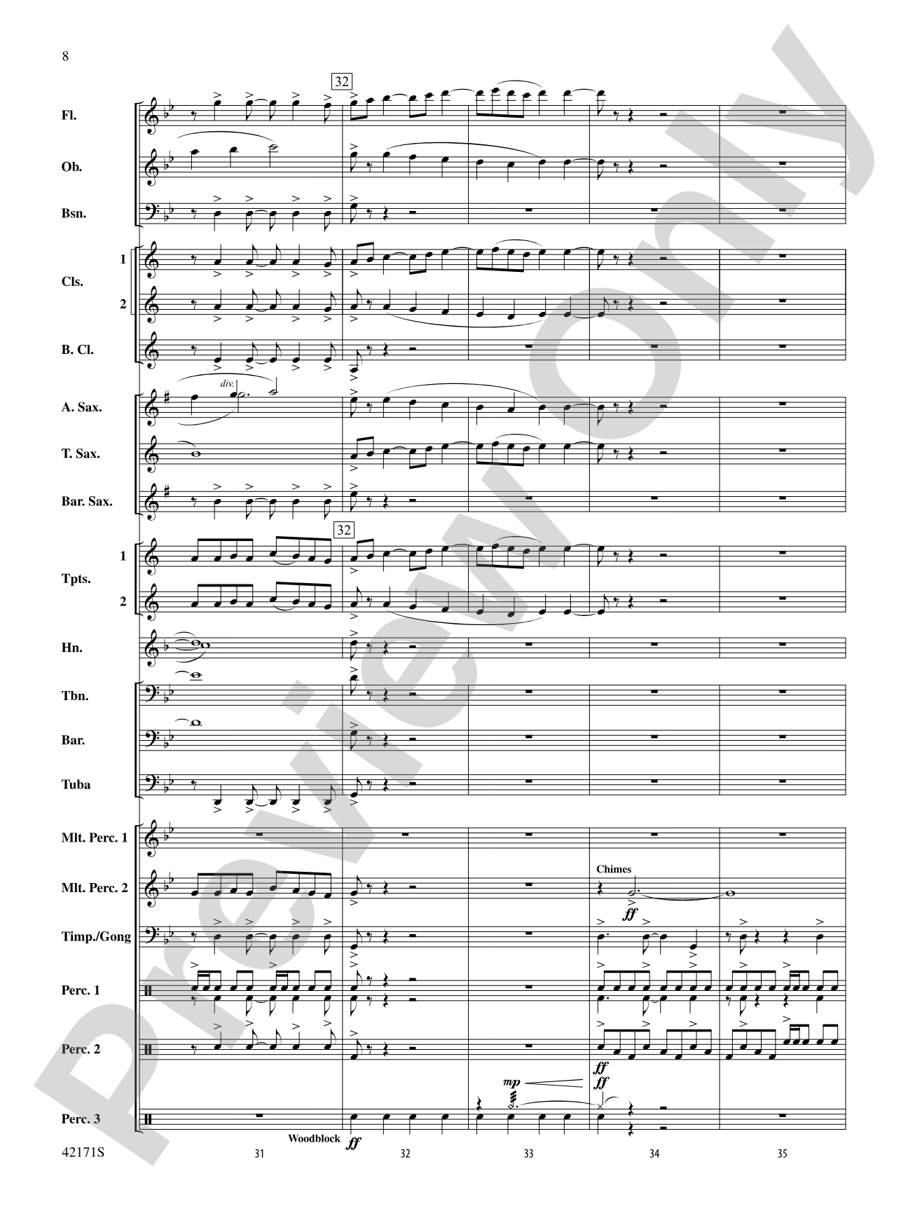 Prelude and Firestorm: Concert Band Conductor Score & Parts