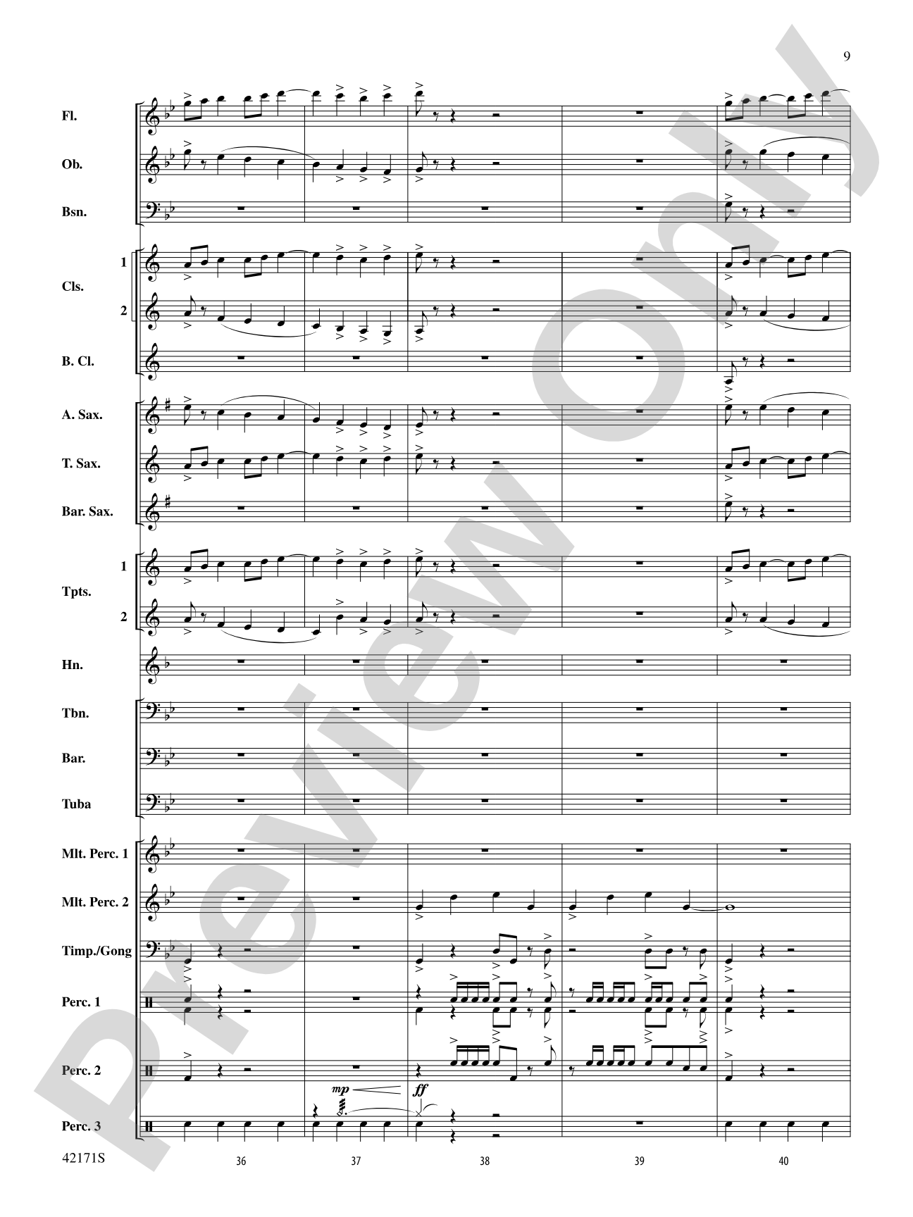 Prelude and Firestorm: Concert Band Conductor Score & Parts