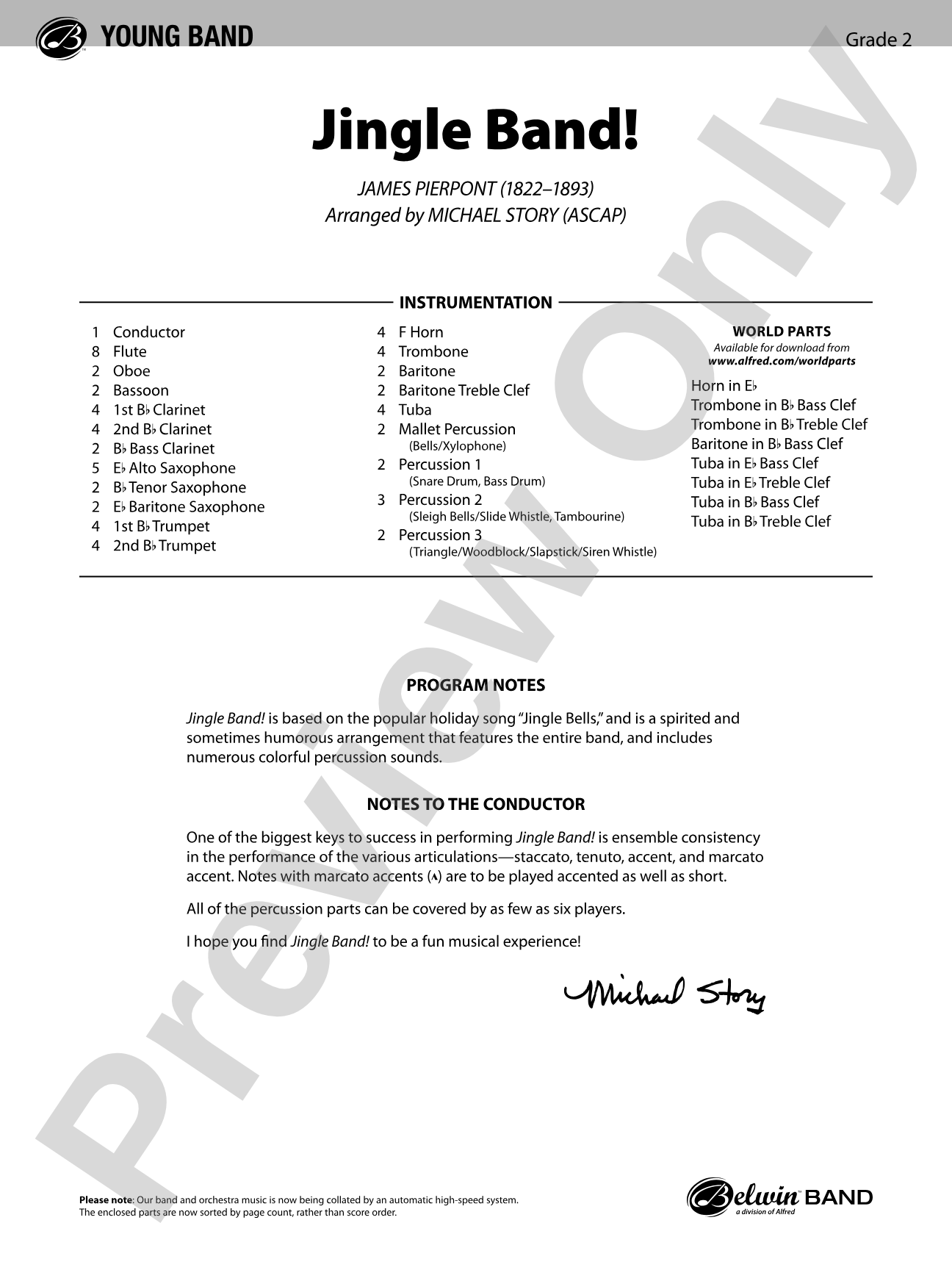 Jingle Band!: Concert Band Conductor Score & Parts