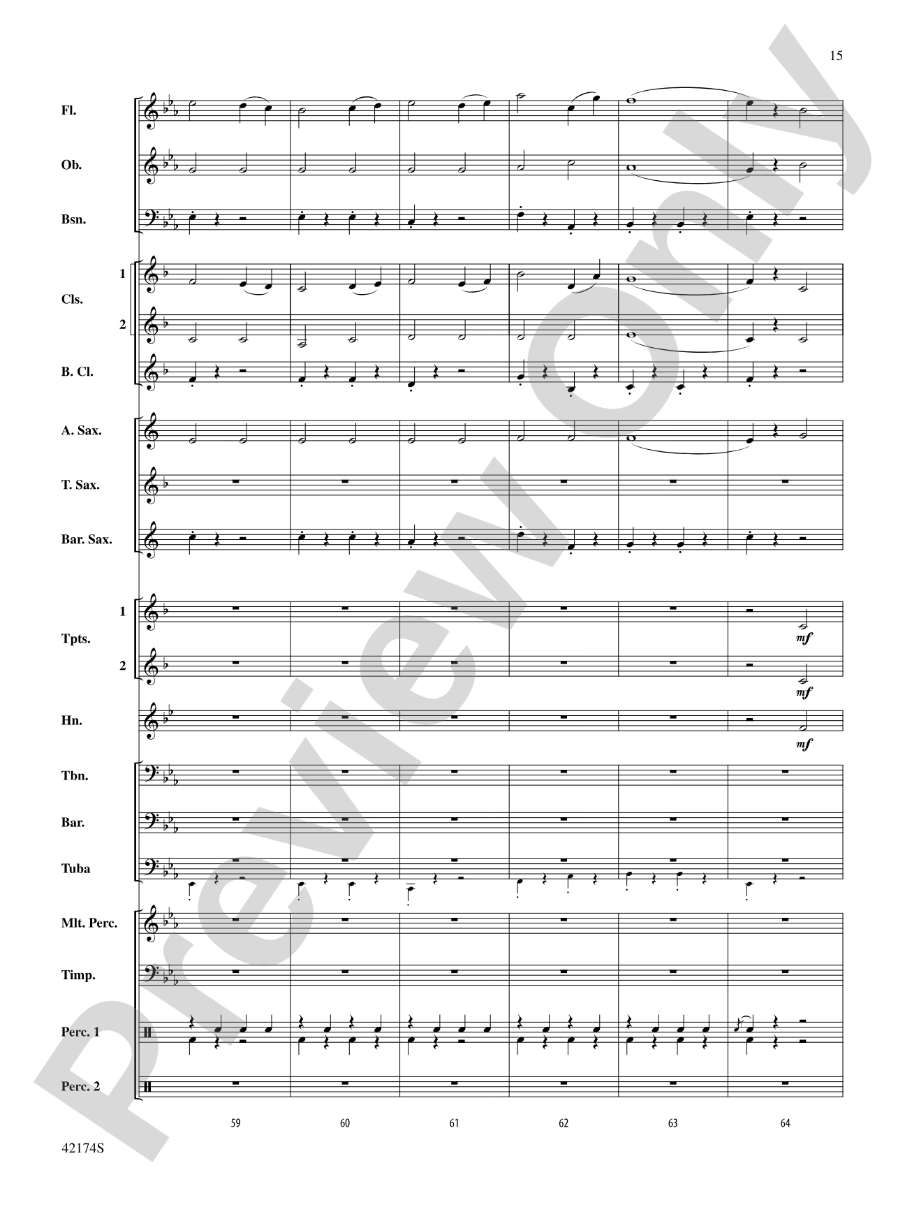 High School Cadets: Concert Band Conductor Score & Parts
