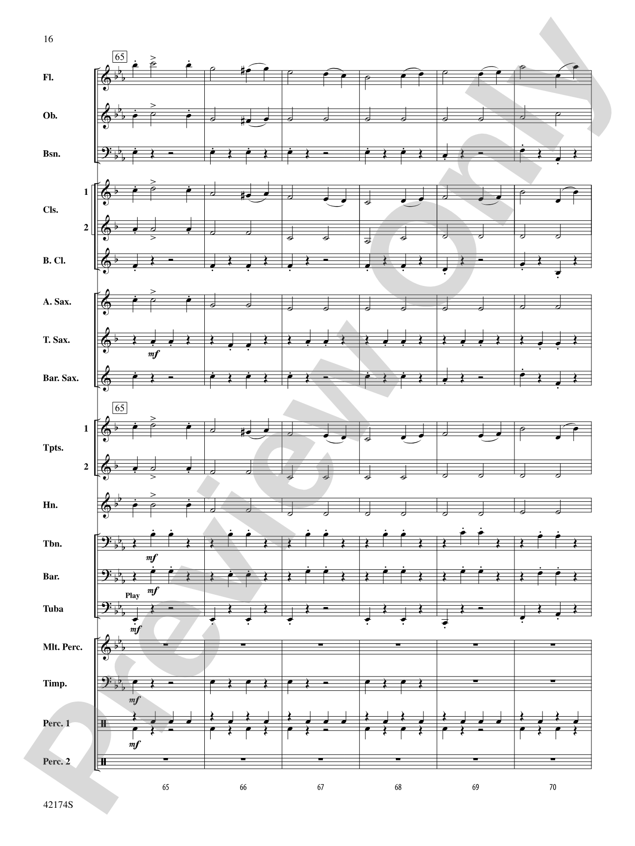 High School Cadets: Concert Band Conductor Score & Parts