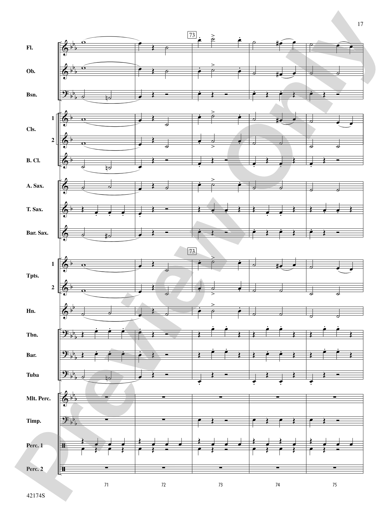High School Cadets: Concert Band Conductor Score & Parts
