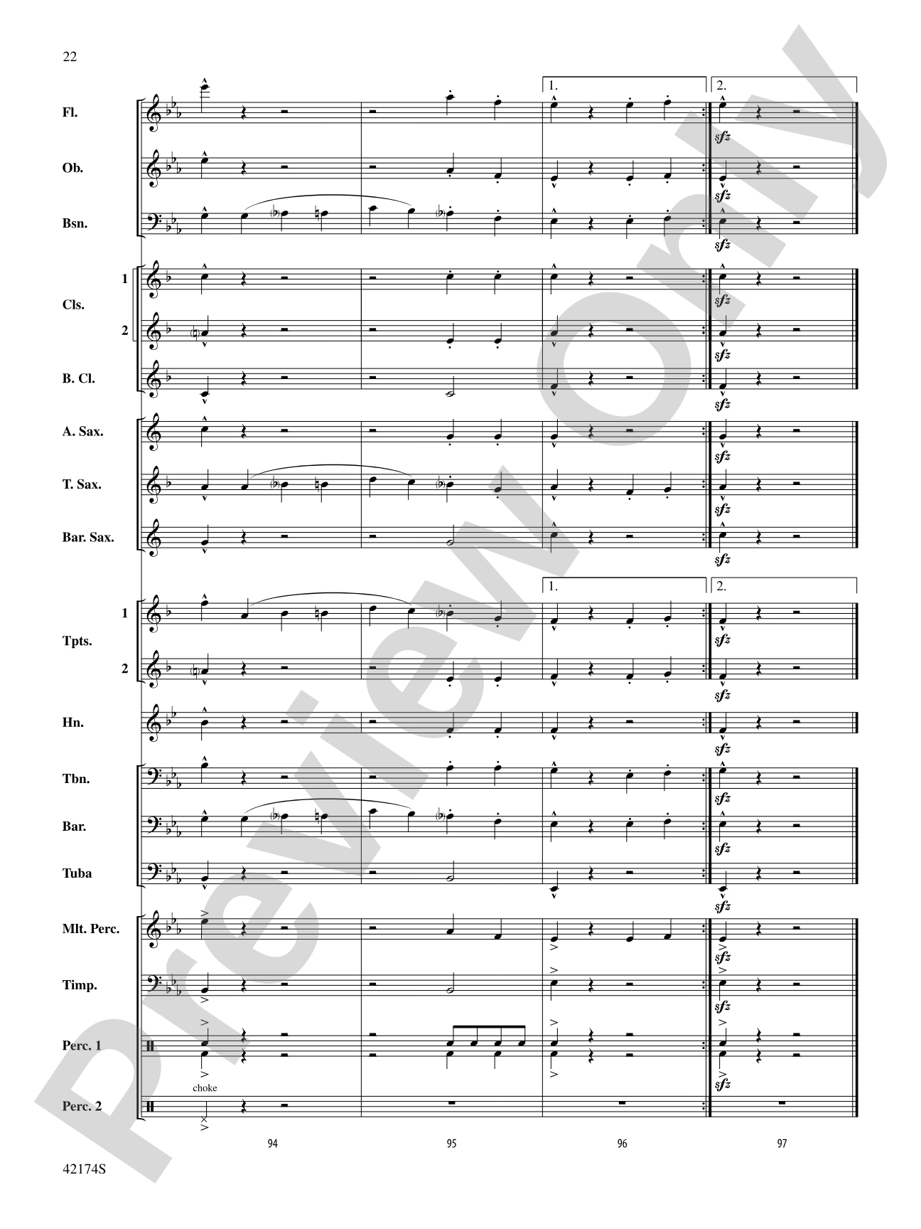 High School Cadets: Concert Band Conductor Score & Parts