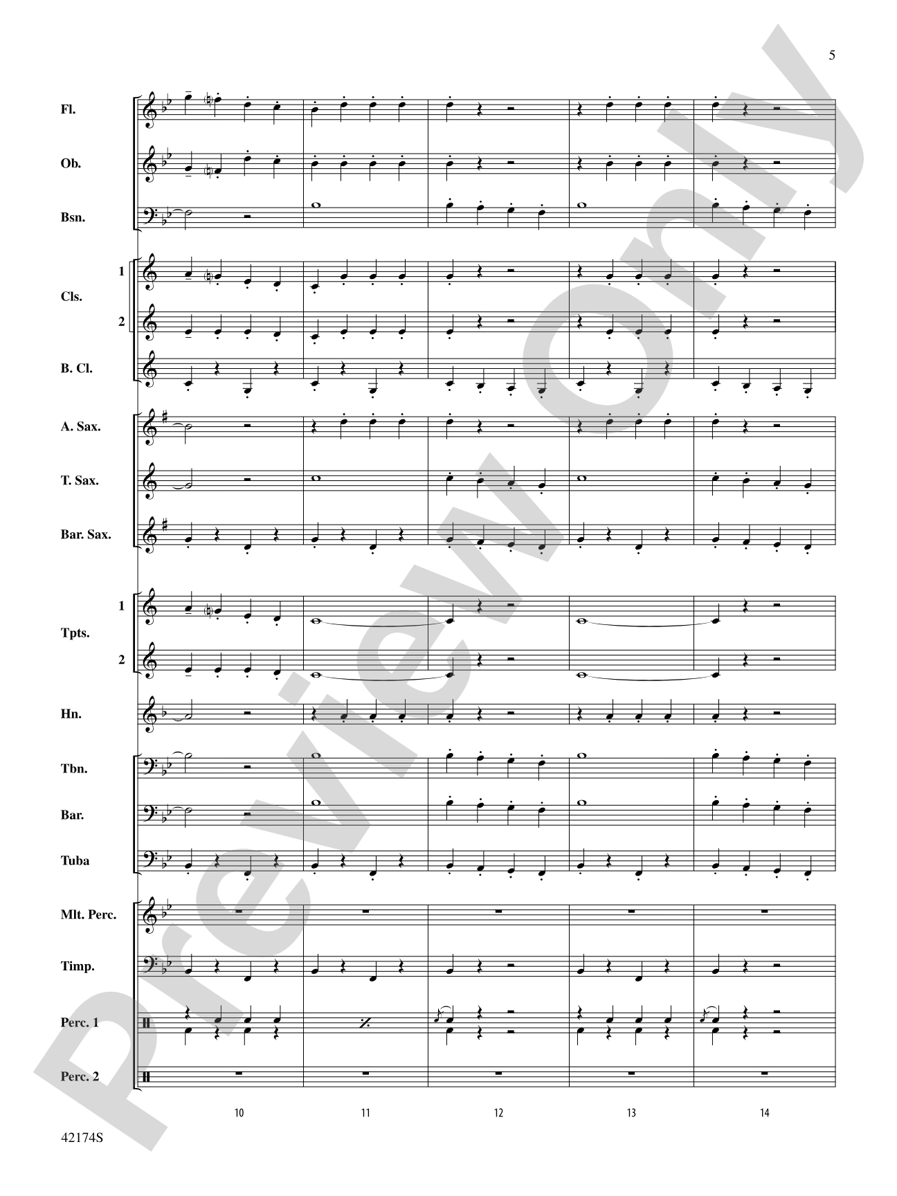 High School Cadets: Concert Band Conductor Score & Parts
